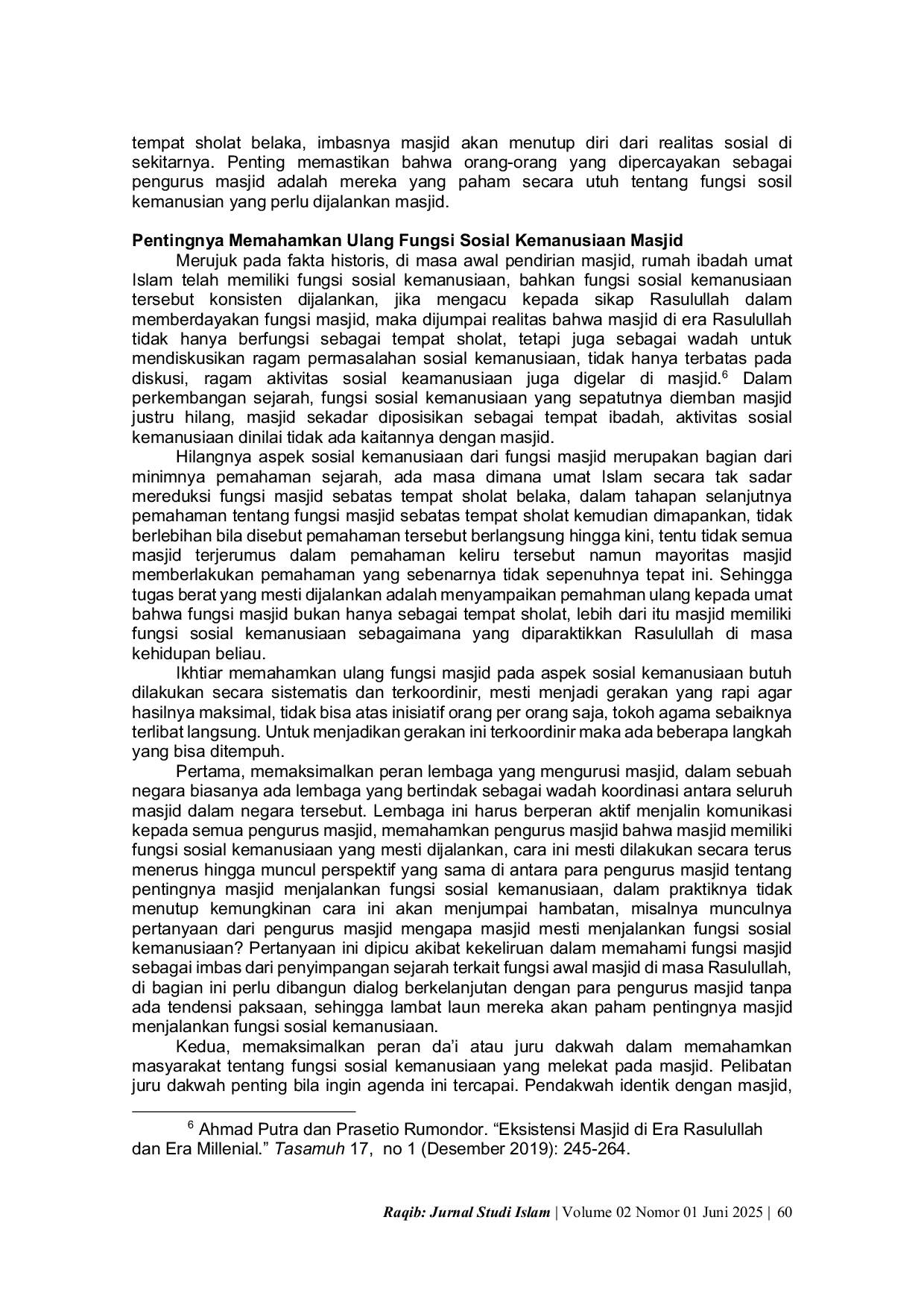 JURIS MASJID DAN FUNGSI SOSIAL KEMANUSIAAN Mosques and Social Functions of Humanity