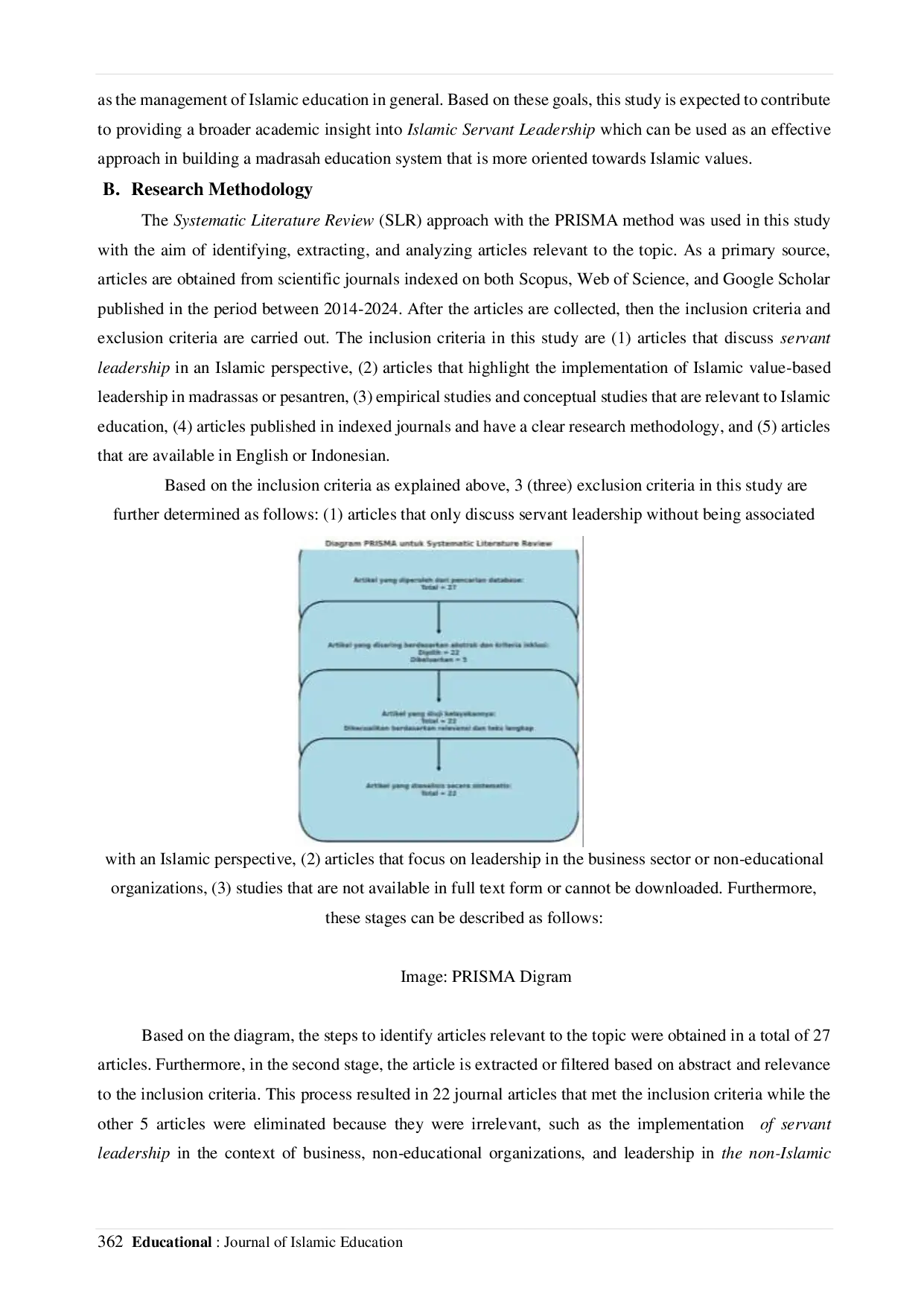 JURIS Islamic Servant Leadership Implications for Education in Madrasah