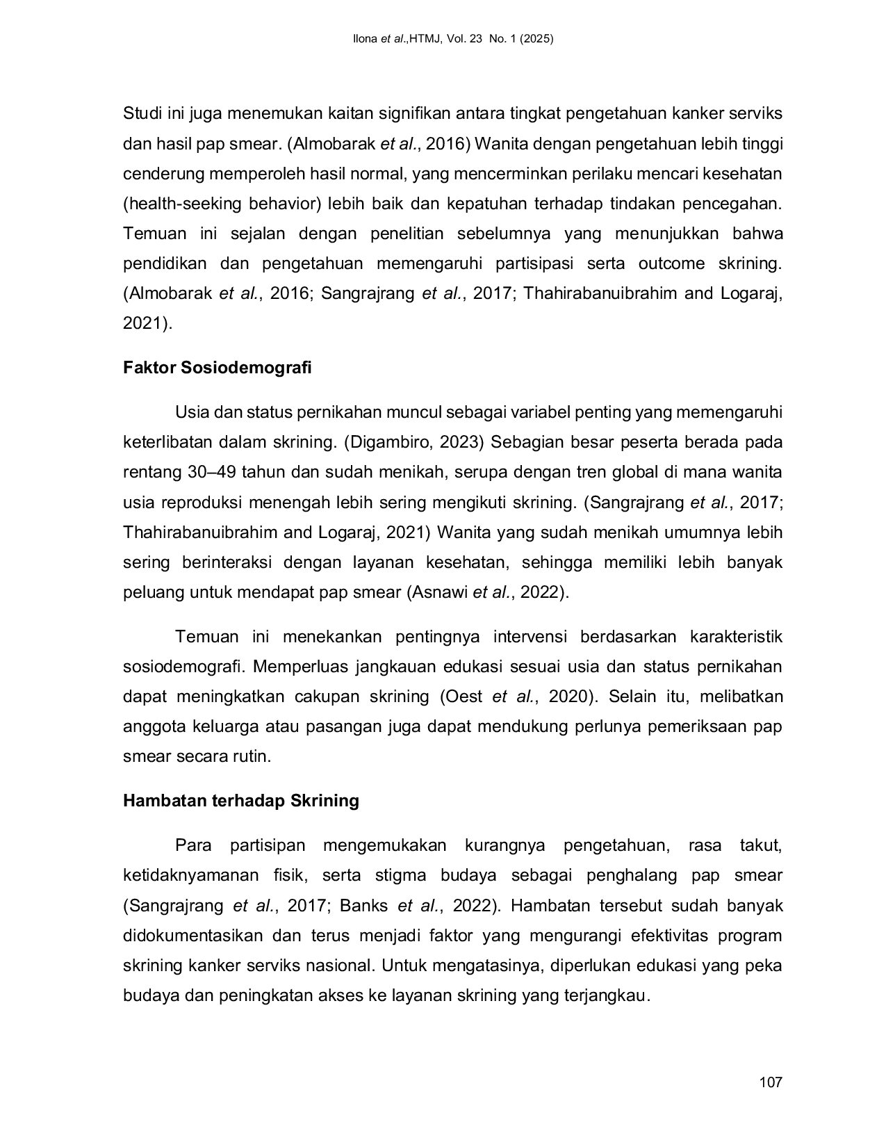 JURIS Hubungan antara Tingkat Pengetahuan tentang Kanker Serviks dan Hasil Pap Smear pada Wanita Dewasa