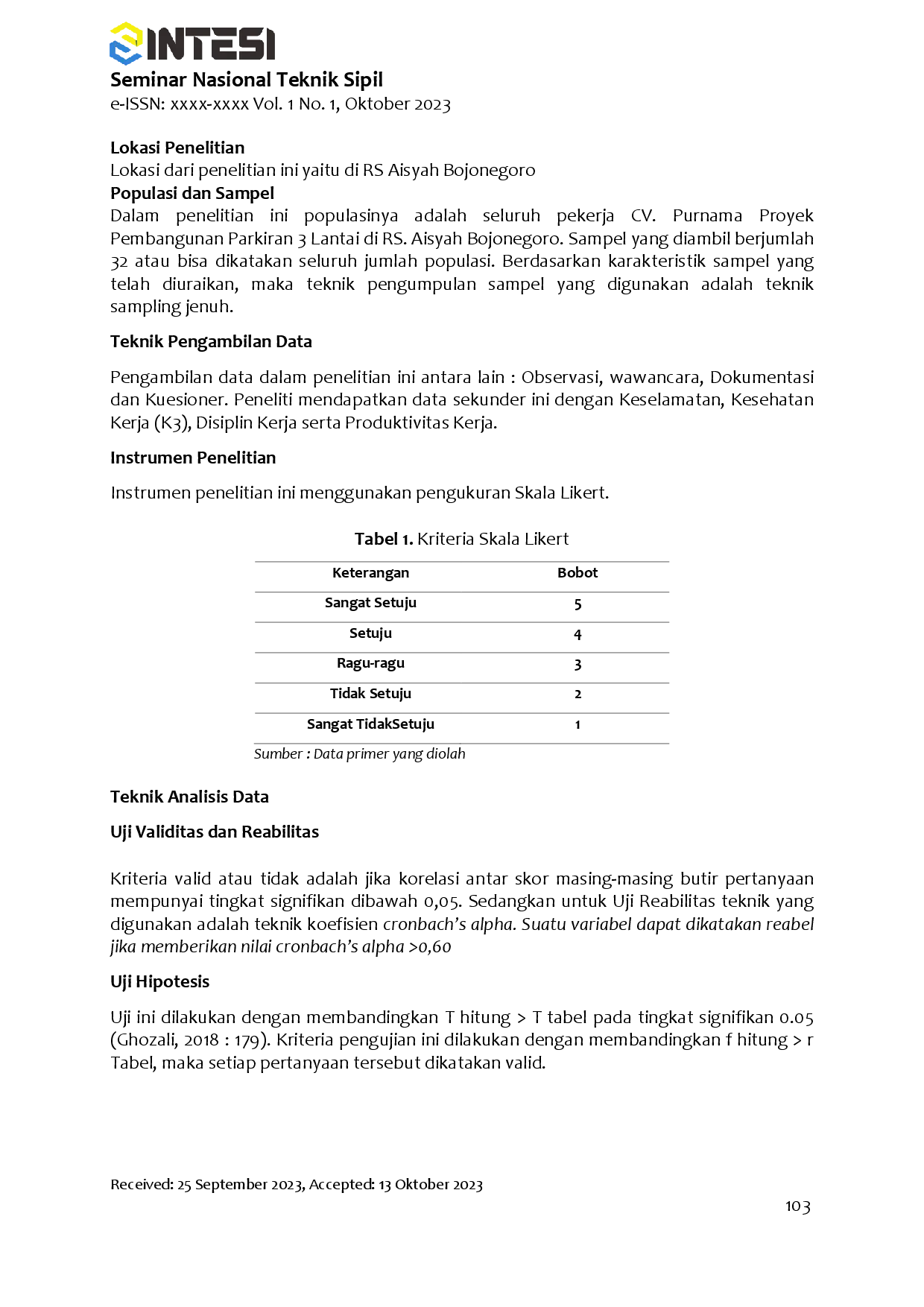 juris Analisis Pengaruh Keselamatan Kesehatan Kerja K3 Dan Disiplin Kerja Pekerja Terhadap Produktivitas Pekerja Dalam Pembangunan Parkiran 3 Lantai Di RS Aisyah Bojonegoro