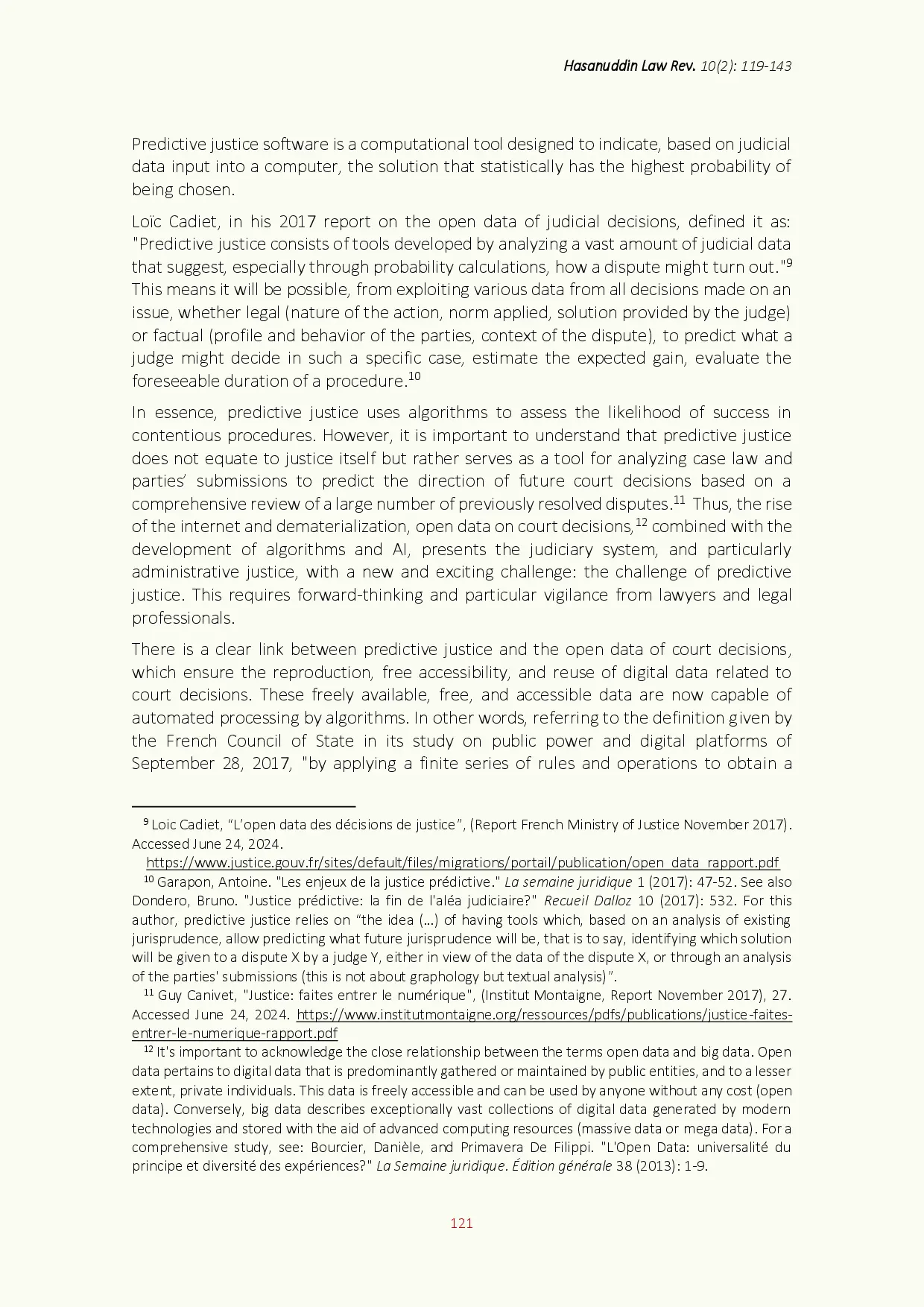 juris Artificial Intelligence and Administrative Justice An Analysis of Predictive Justice in France