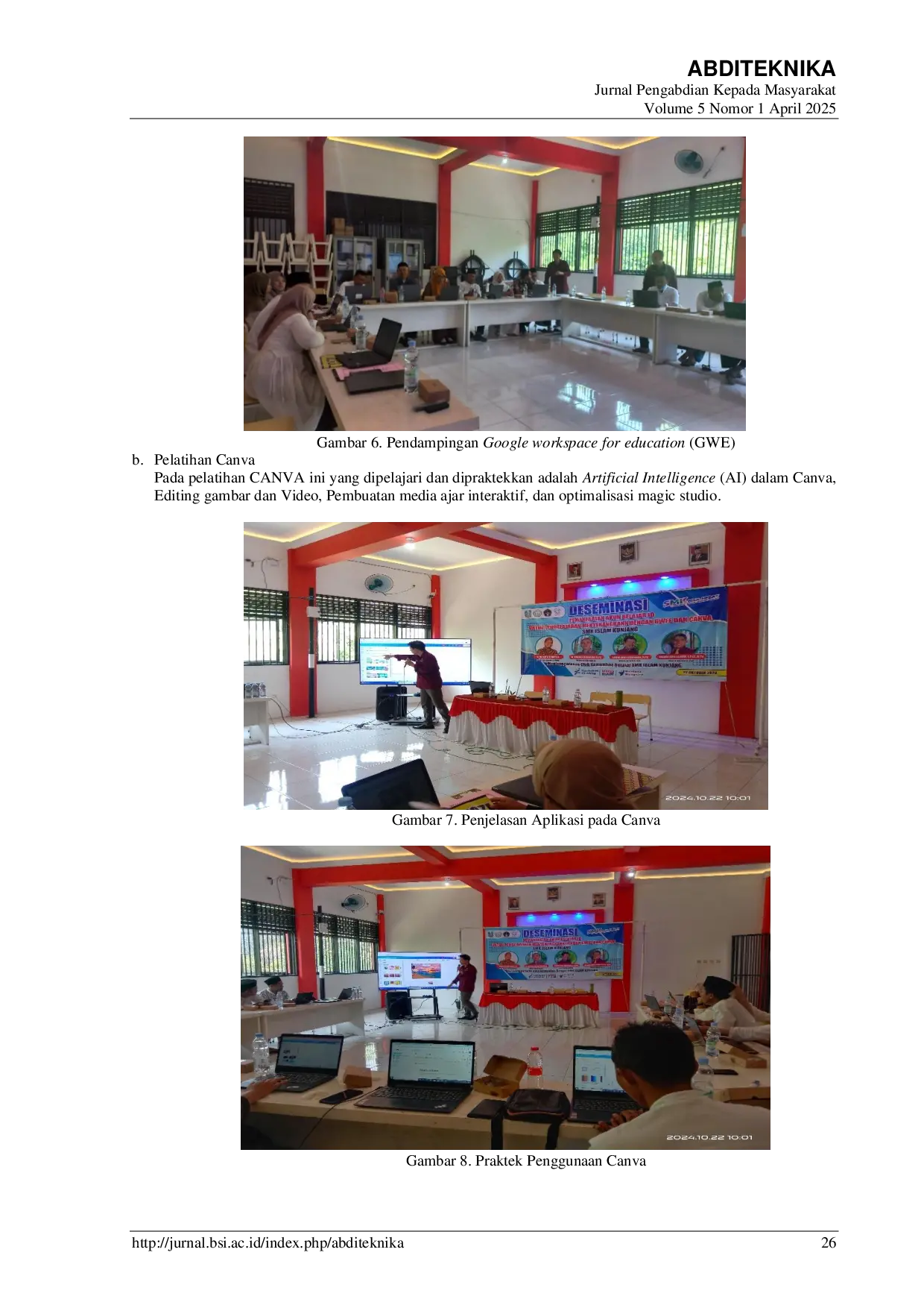 JURIS Diseminasi Pemanfaatan Akun Belajar Id Untuk Pembelajaran Menyenangkan dengan Google Workspace for Education dan Canva