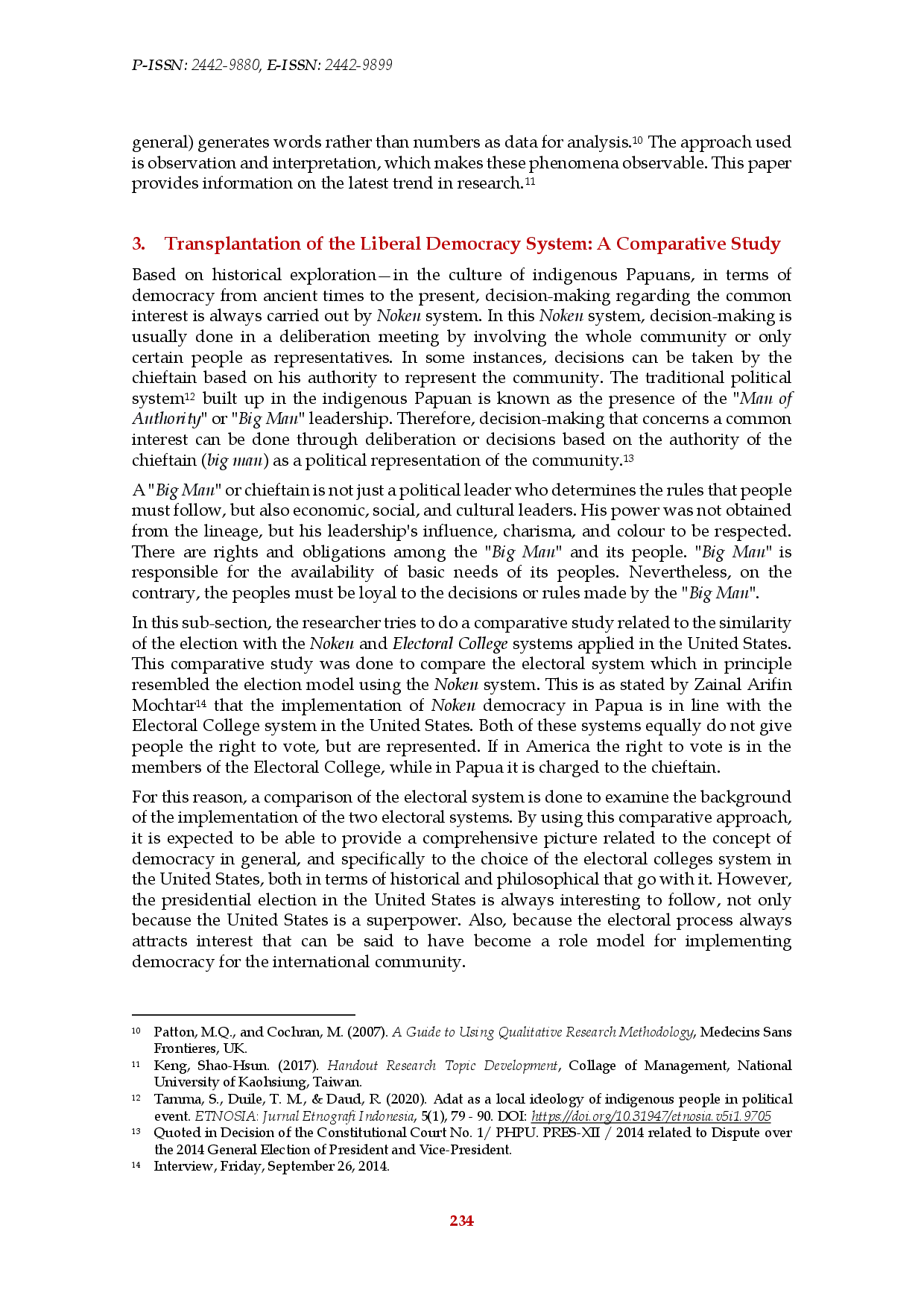 juris Multilayered Democracy in Papua A Comparison of Noken System and Electoral College System in the United States