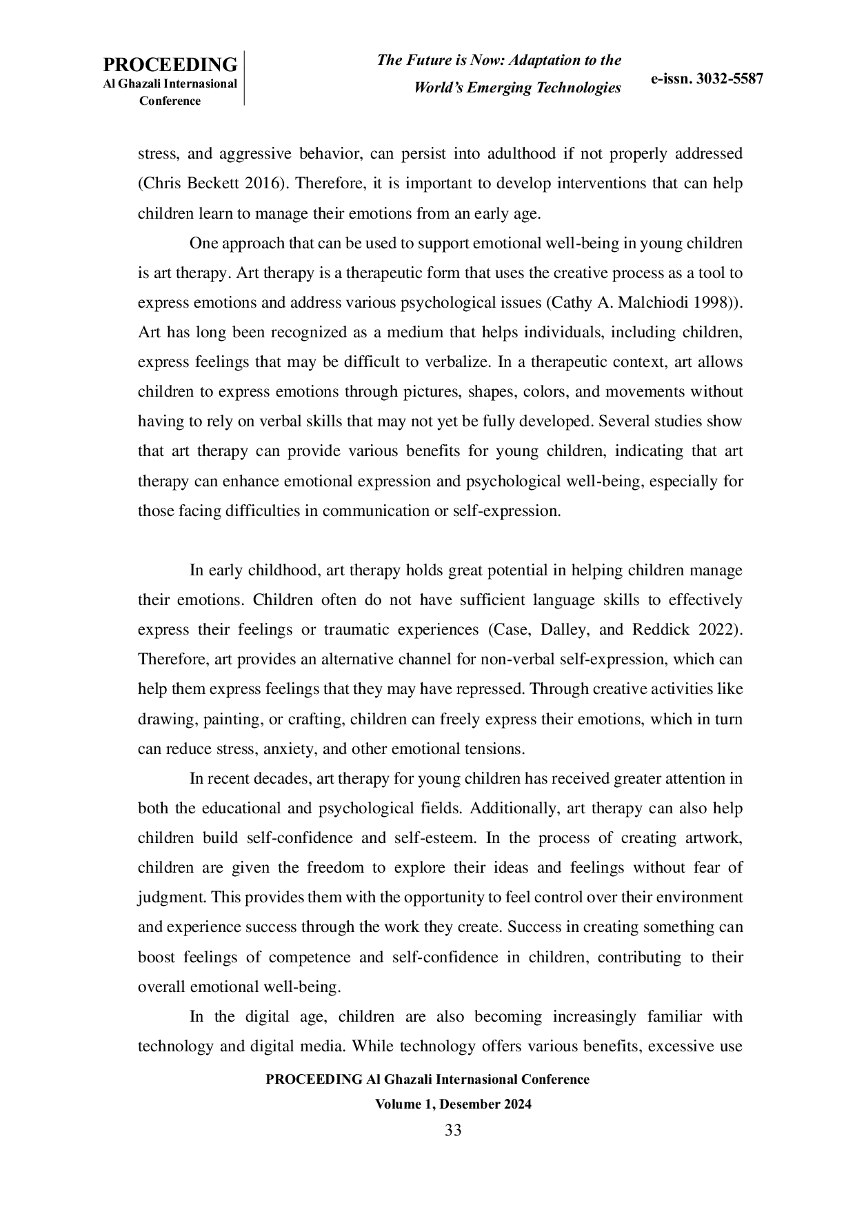 JURIS ART THERAPY FOR EARLY CHILDHOOD Enhancing Emotional Well being through Creativity