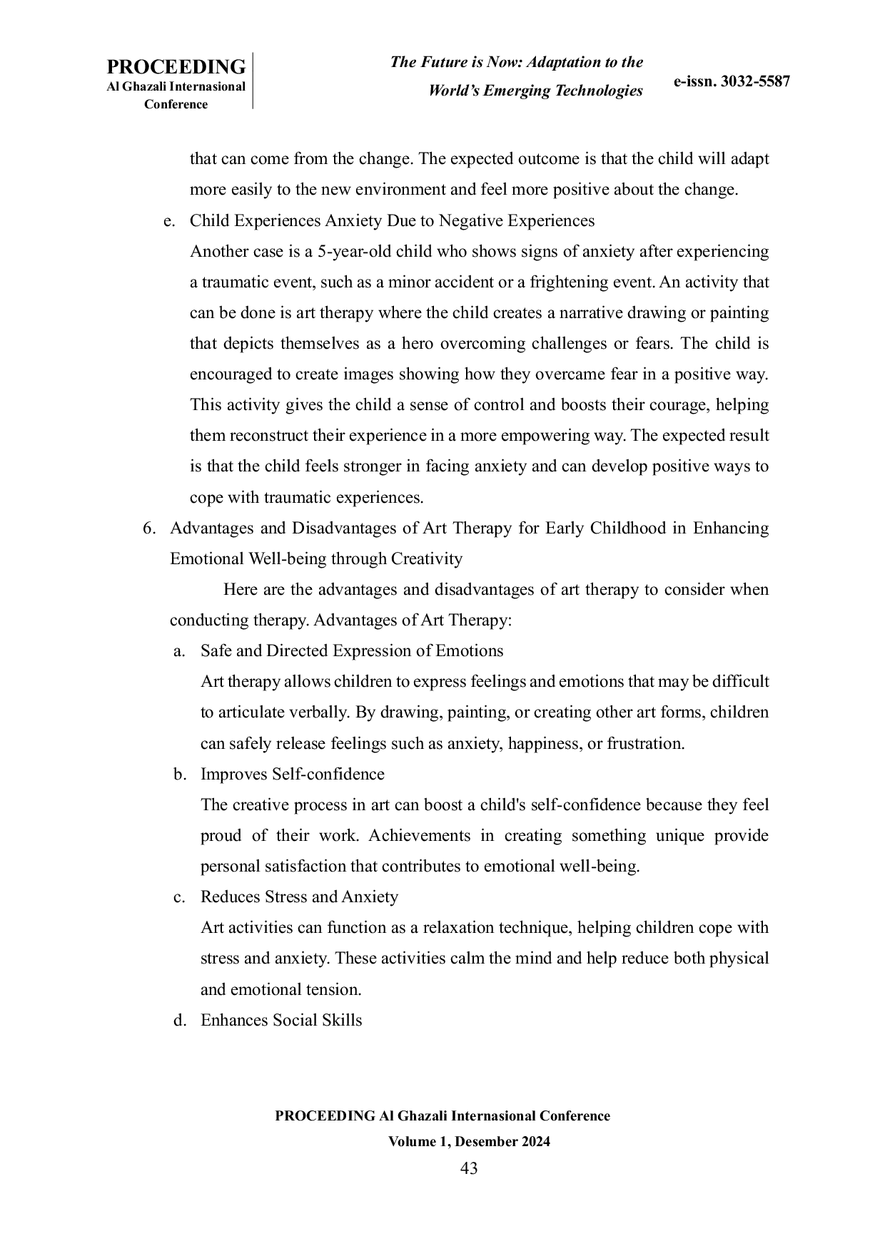JURIS ART THERAPY FOR EARLY CHILDHOOD Enhancing Emotional Well being through Creativity