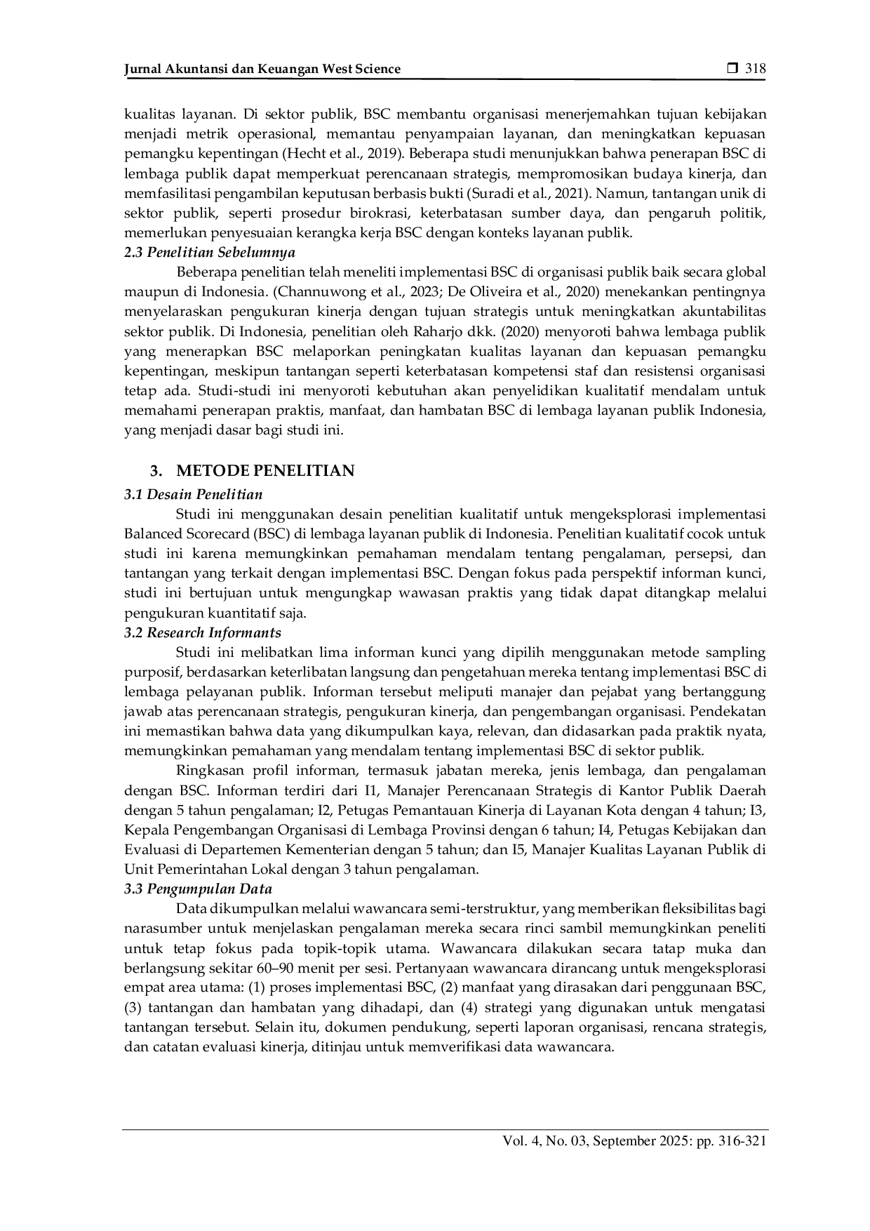 JURIS Implementasi Balanced Scorecard untuk Pengukuran Kinerja pada Lembaga Pelayanan Publik