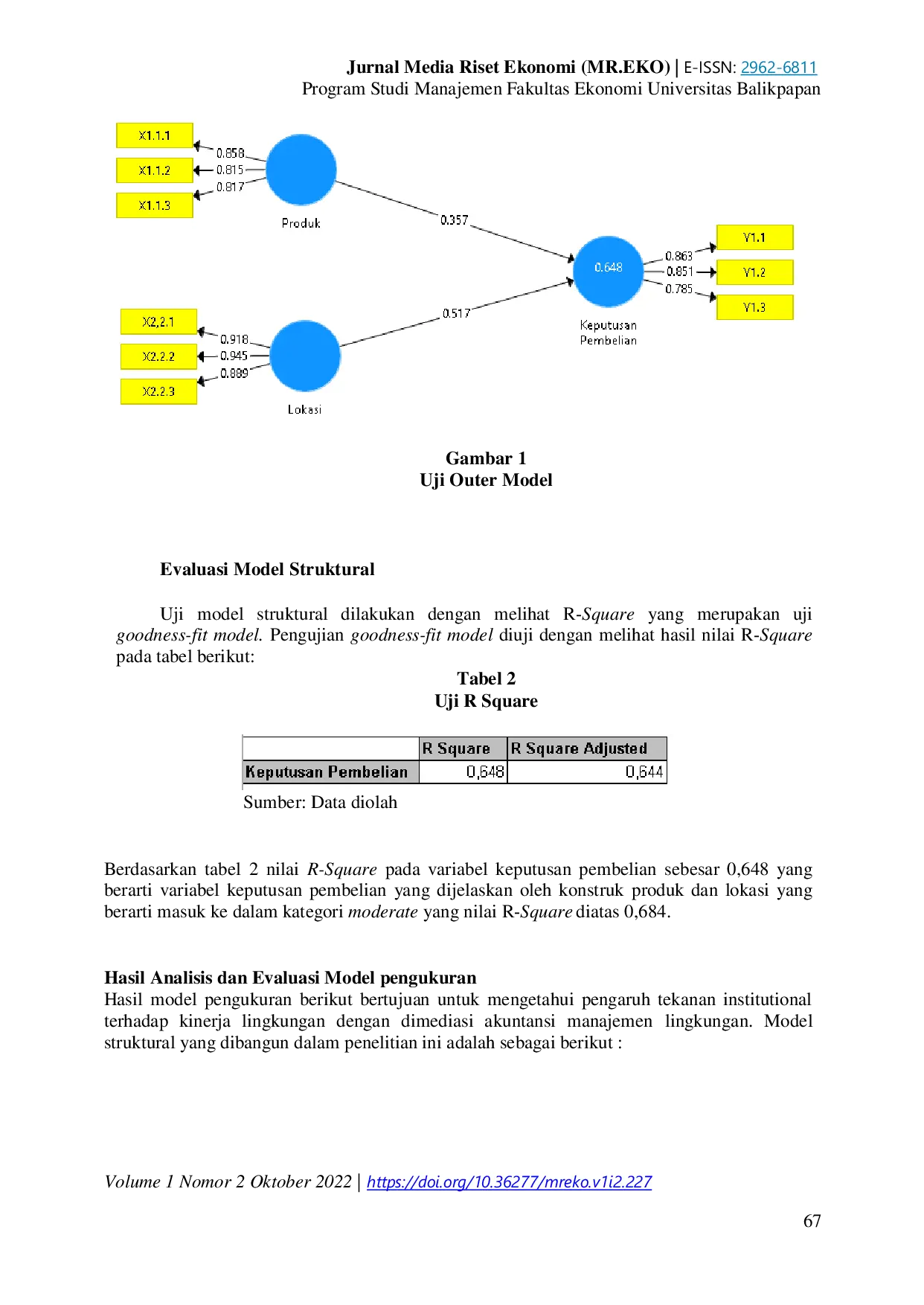 JURIS Analisis Pengaruh Faktor Keputusan Pembelian Dengan Structural Equation Modeling Partial Least Square