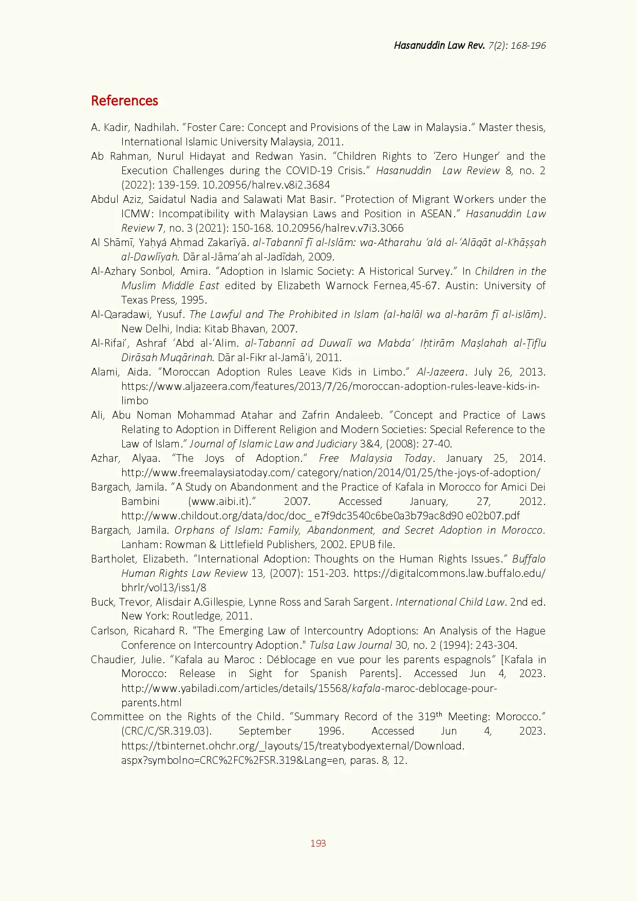 juris Intercountry Adoption in Malaysia and Morocco A New Frontier