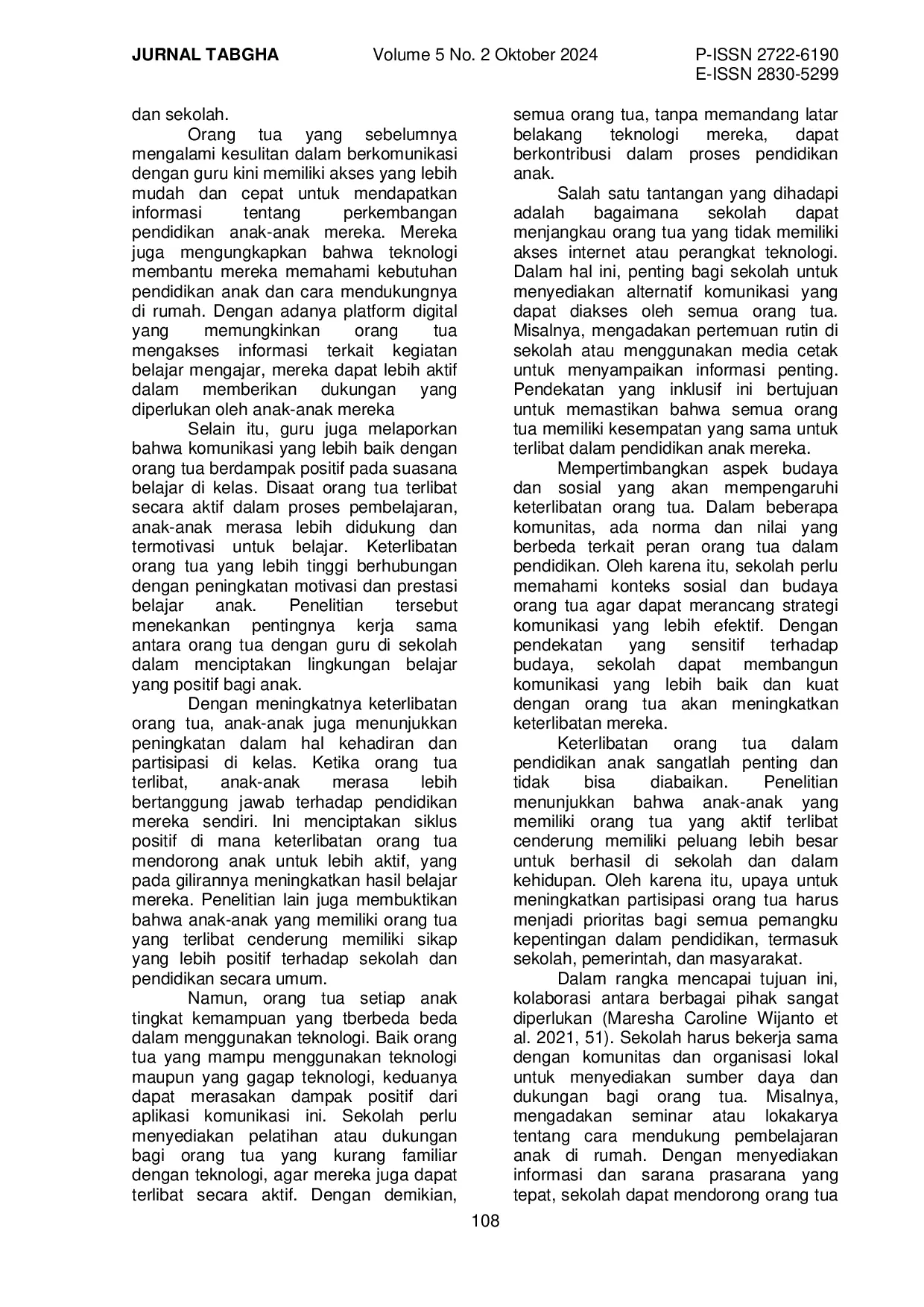 JURIS Penggunaan Teknologi untuk Meningkatkan Keterlibatan Orang Tua dalam Pendidikan Anak