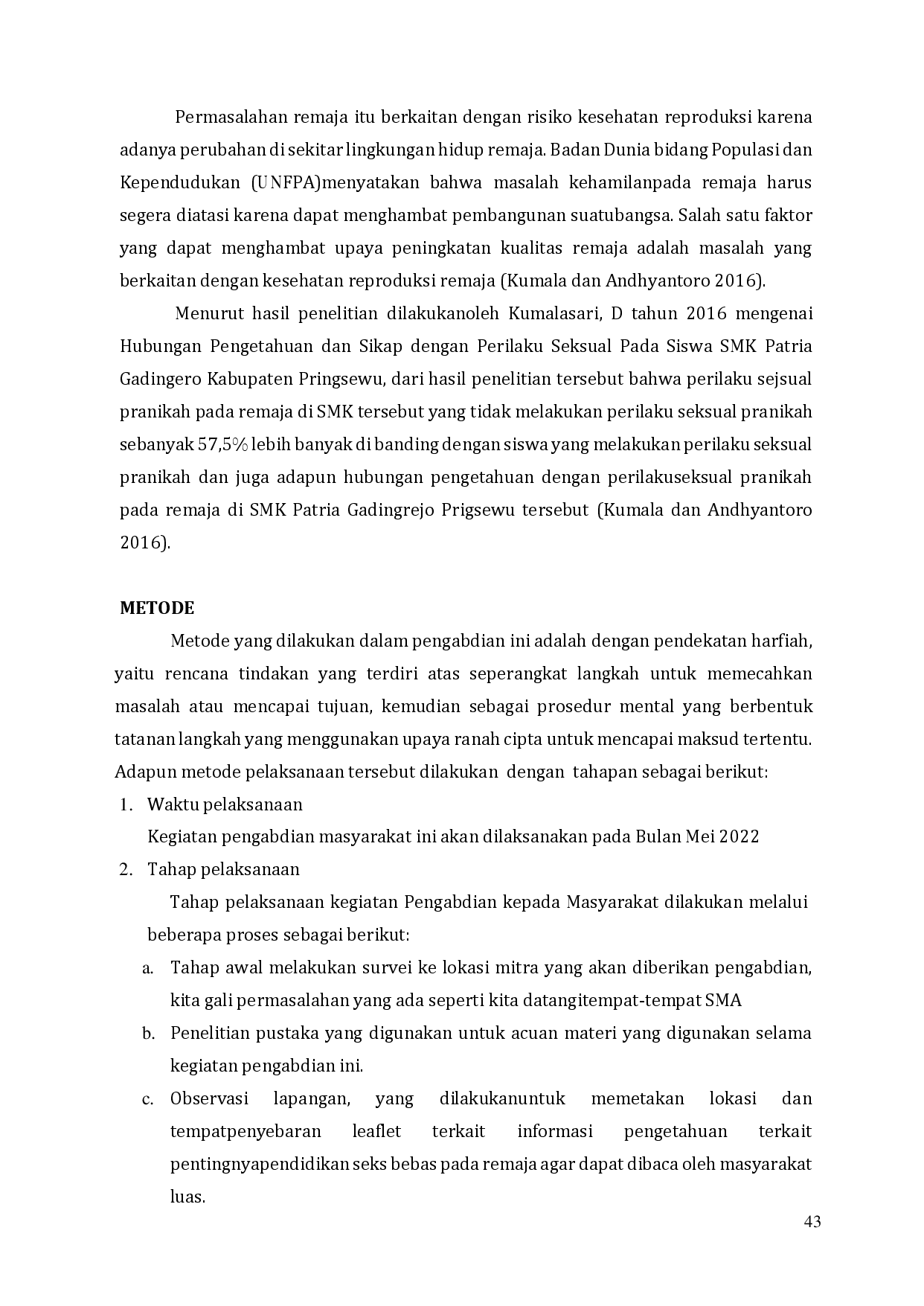 juris Upaya Peningkatan Pengetahuan Masyarakat Tentang Seks Bebas Pada Remaja Di SMP N 02 Grogol Sukoharjo