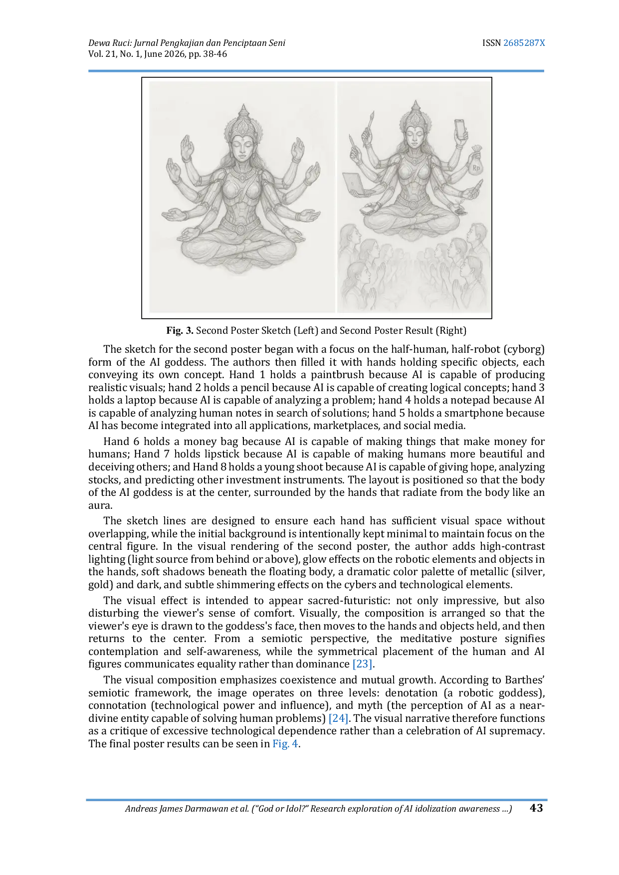 JURIS God or Idol Research exploration of AI idolization awareness in poster design