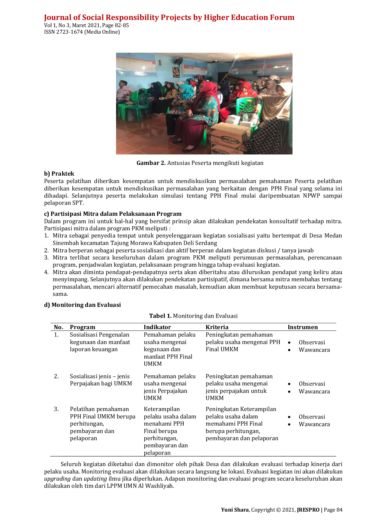 JURIS PPH Final Bagi UMKM di Kecamatan Medan Sinembah