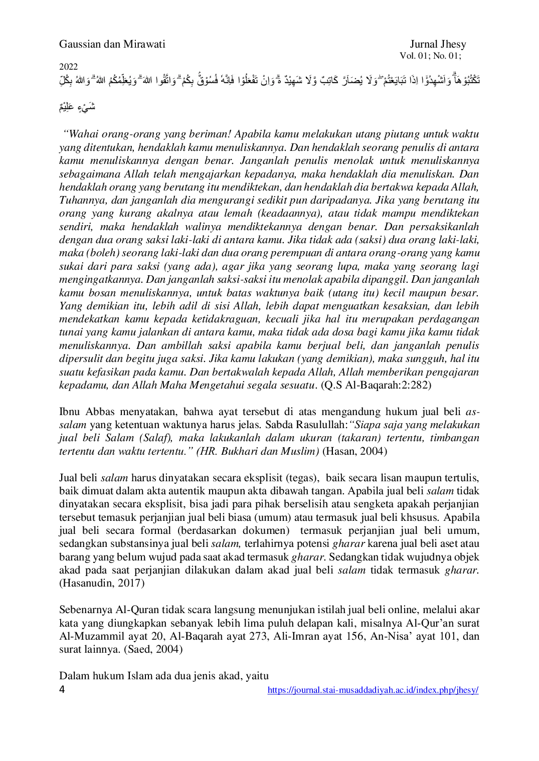 JURIS Pemikiran Adiwarman Karim Tentang Jual Beli Online Dalam Menggunakan Akad As Salam