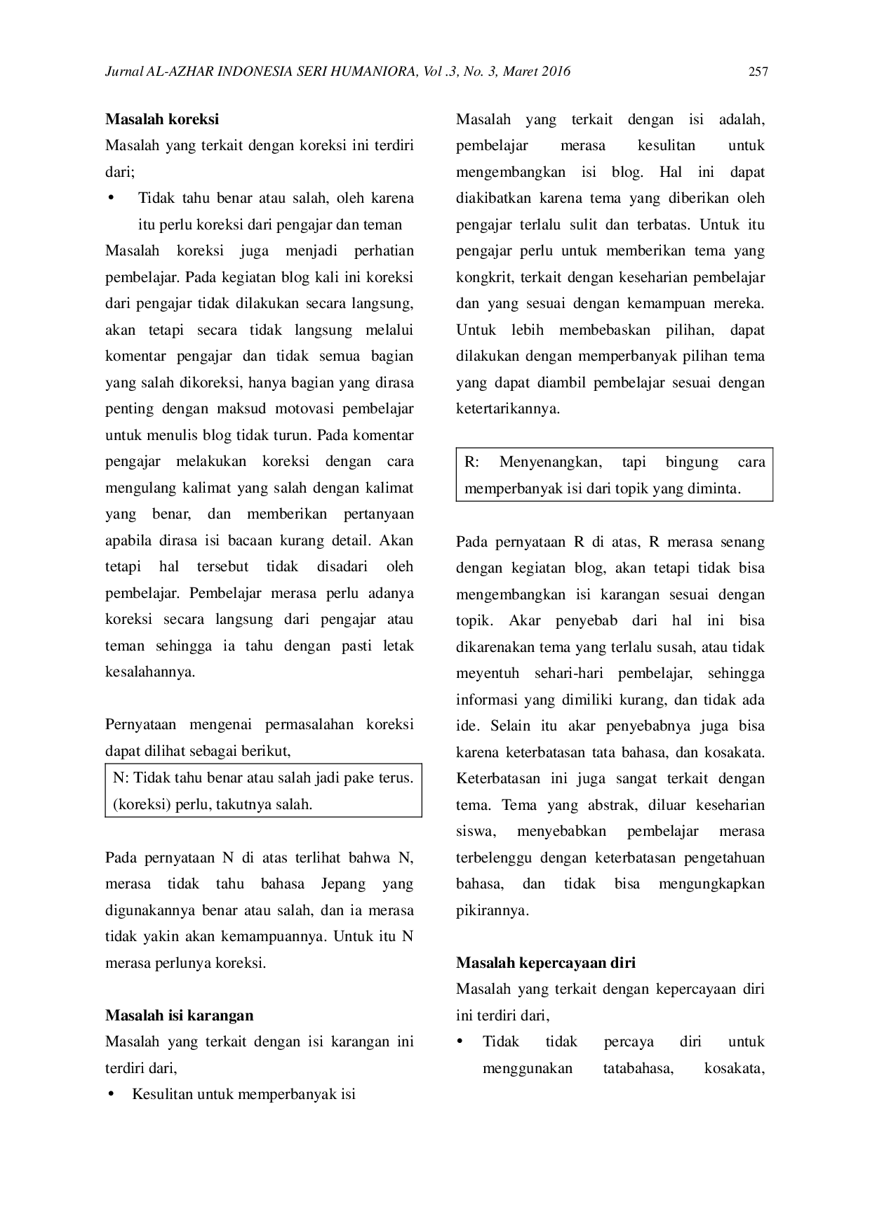 JURIS Blog sebagai Media Pembelajaran Mengarang Bahasa Jepang