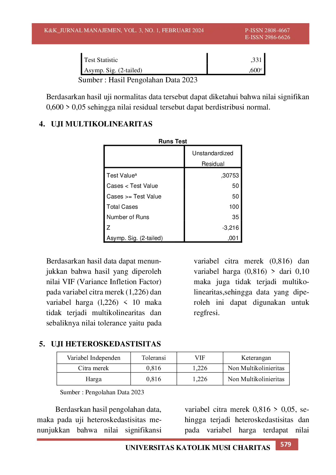JURIS Pengaruh Citra Merk dan Harga Terhadap Keputusan Pembelian Produk Parfum Oriflame DiKota Palembang