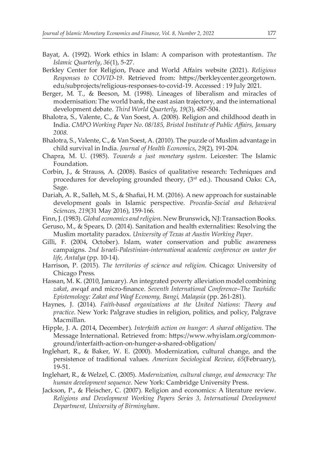 JURIS Religious Responses to Sustainable Development Goals An Islamic Perspective