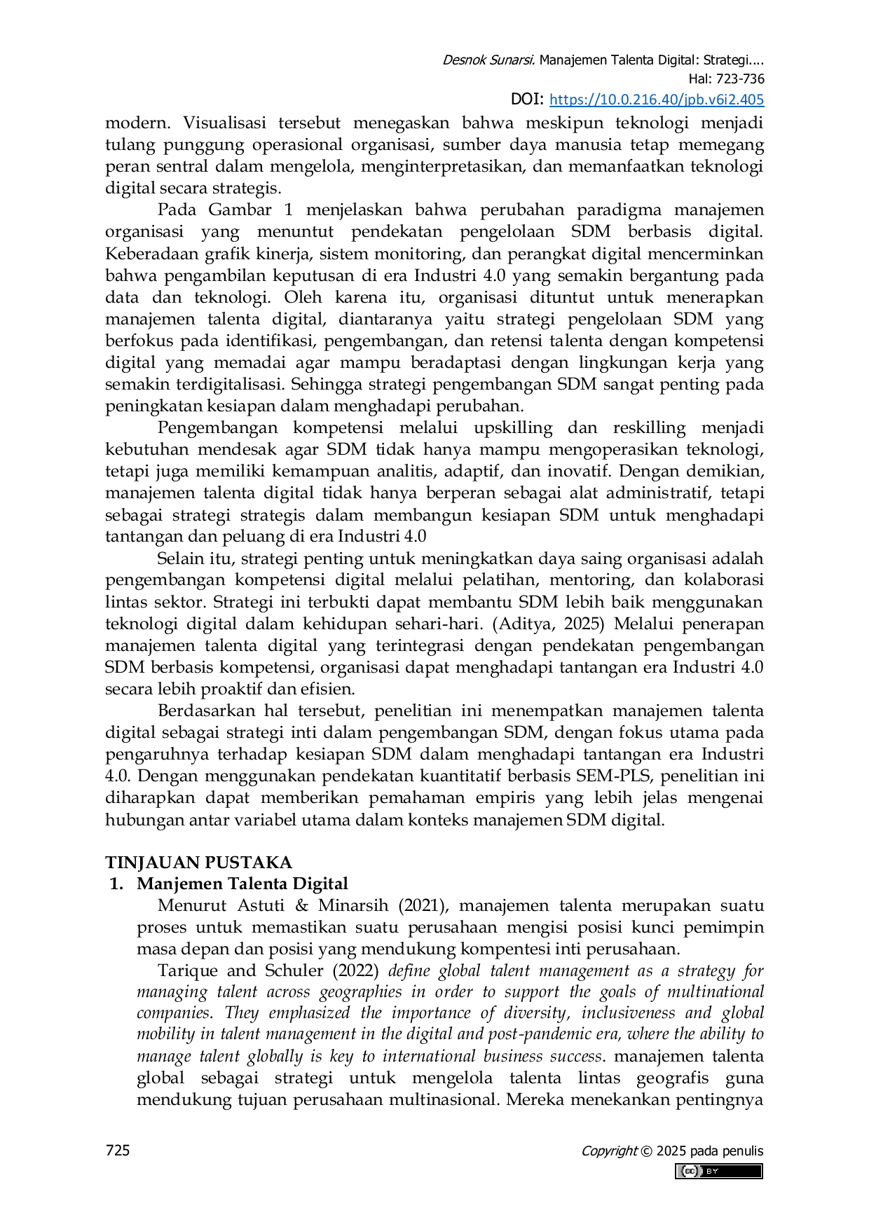 JURIS Manajemen Talenta Digital Strategi Pengembangan Sdm Di Era Industri 4 0