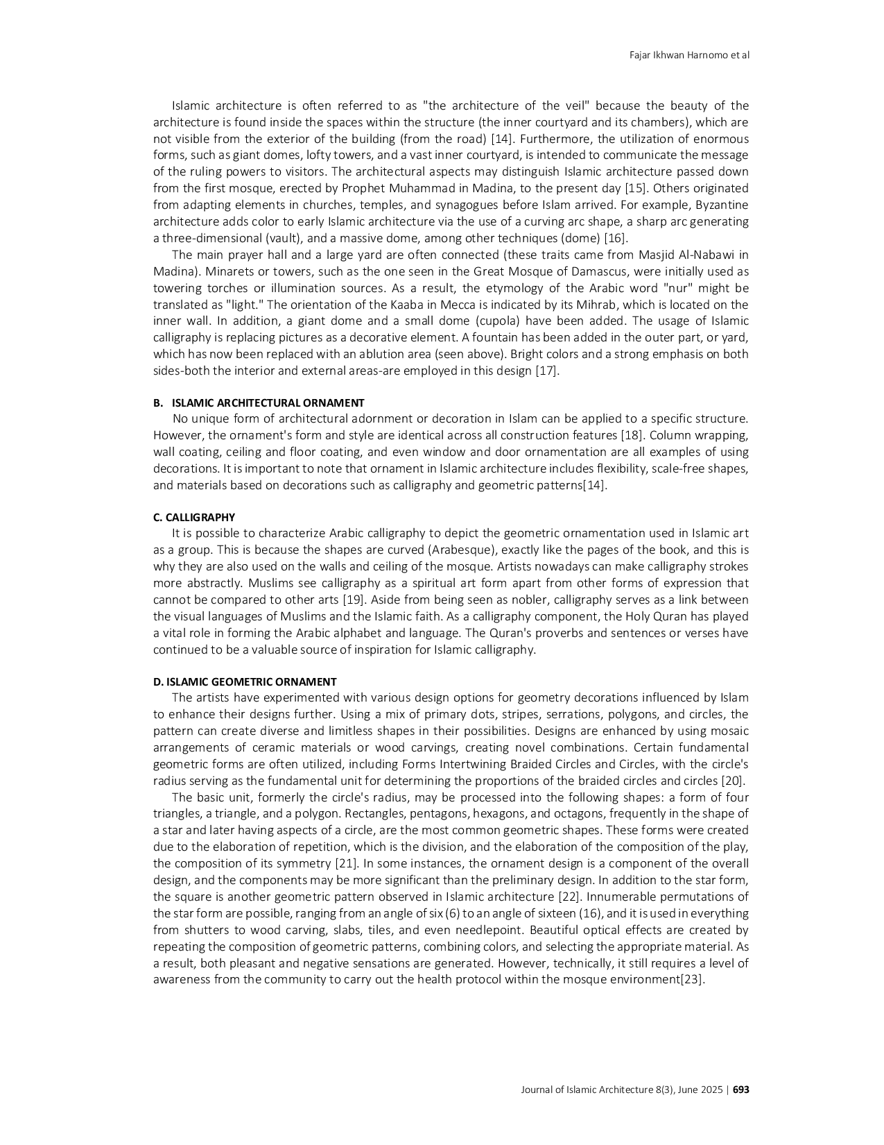 JURIS Algorithm Modeling in Islamic Geometric Pattern Reconfiguration Case Study of Cheng Ho Mosque s Islamic Ornament