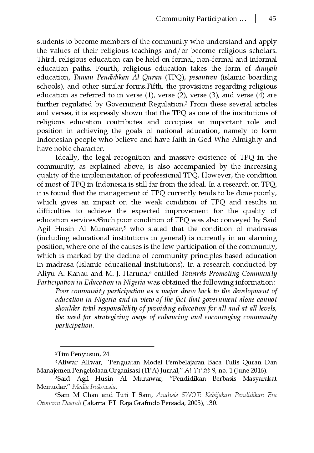 juris Community Participation Pattern in the Planning of Islamic Education Funding in Taman Pendidikan Al Qur an Tpq in Banyumas Regency Central Java Indonesia