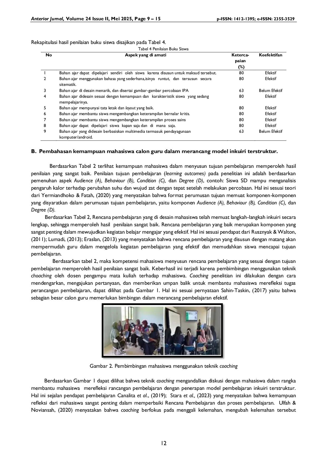 JURIS Analisis Kemampuan Mahasiswa Calon Guru SD dalam Merancang Model Pembelajaran Inkuiri pada Mata Pelajaran IPA Sekolah Dasar