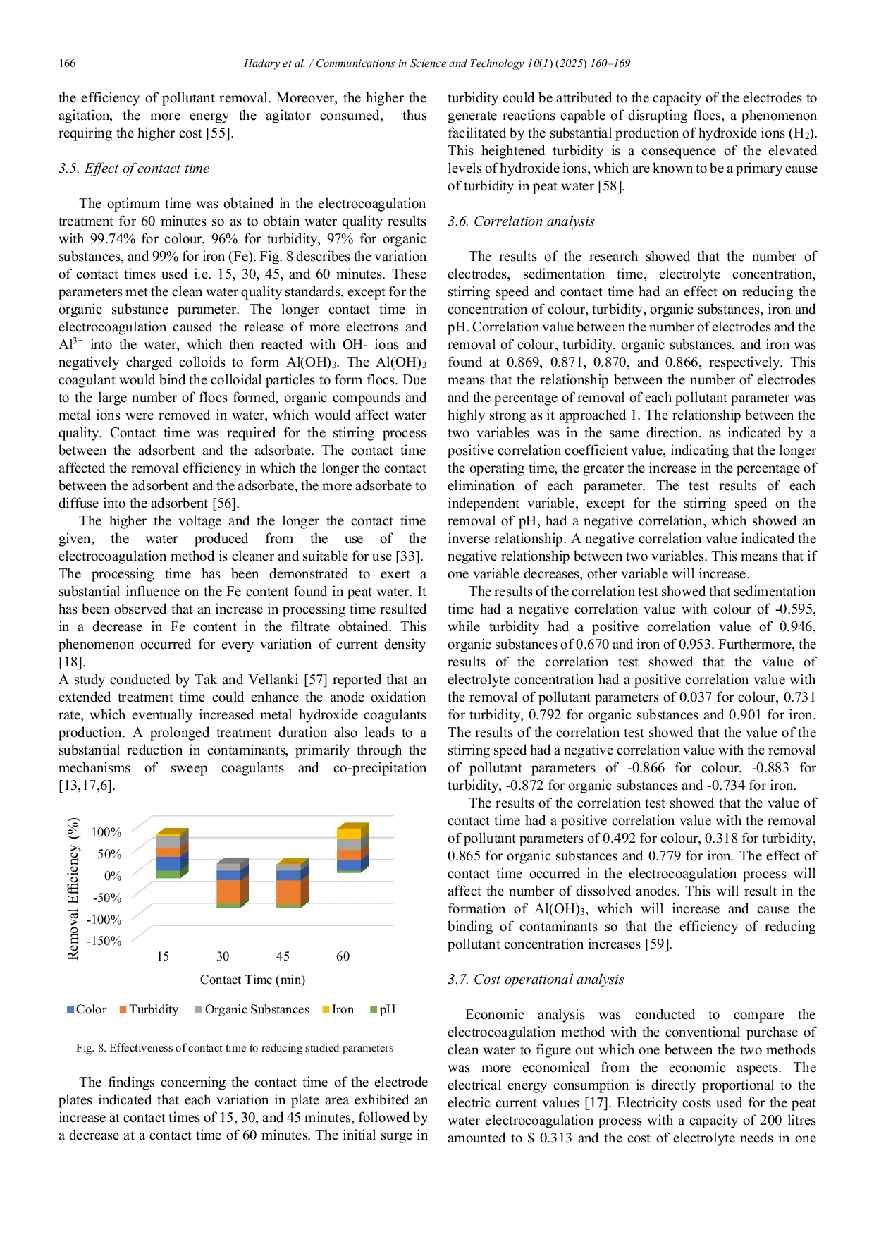 JURIS Peat water electrocoagulator design with aluminium electrodes in household scale for cleaning water supply