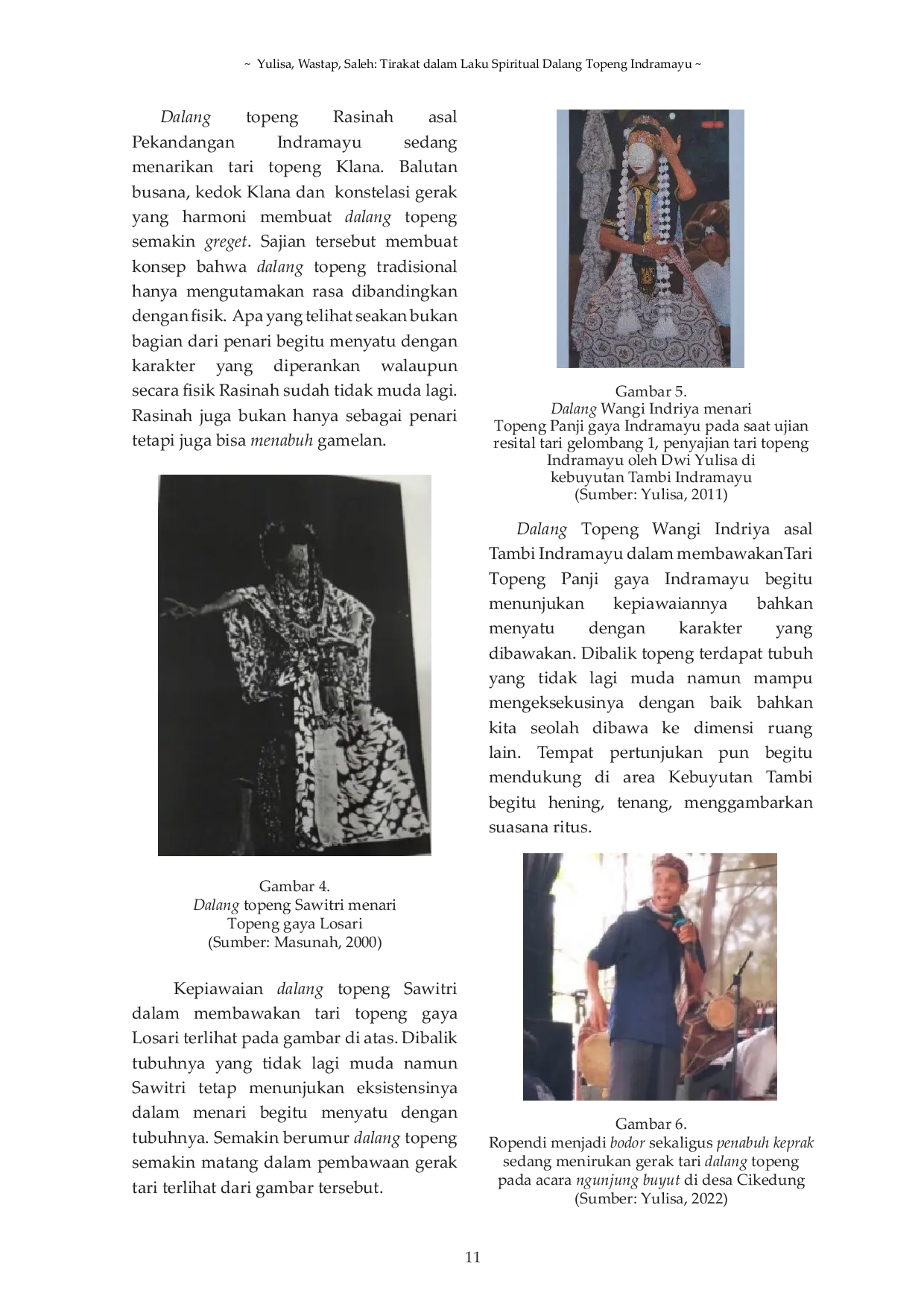 JURIS Tirakat Dalam Laku Spiritual Dalang Topeng Indramayu