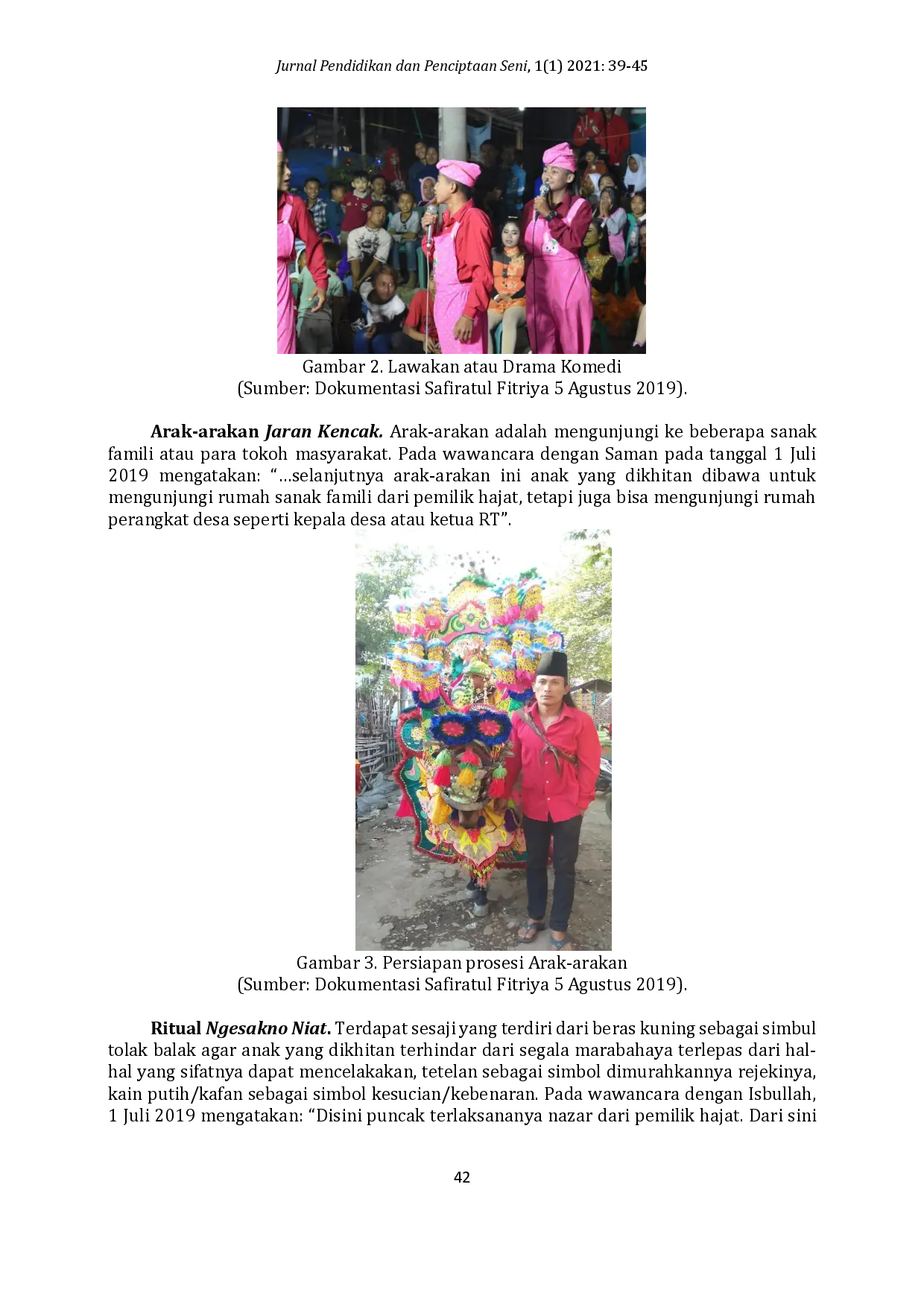 juris Fungsi Penyajian Kesenian Jaran Kencak pada Masyarakat di Kabupaten Probolinggo