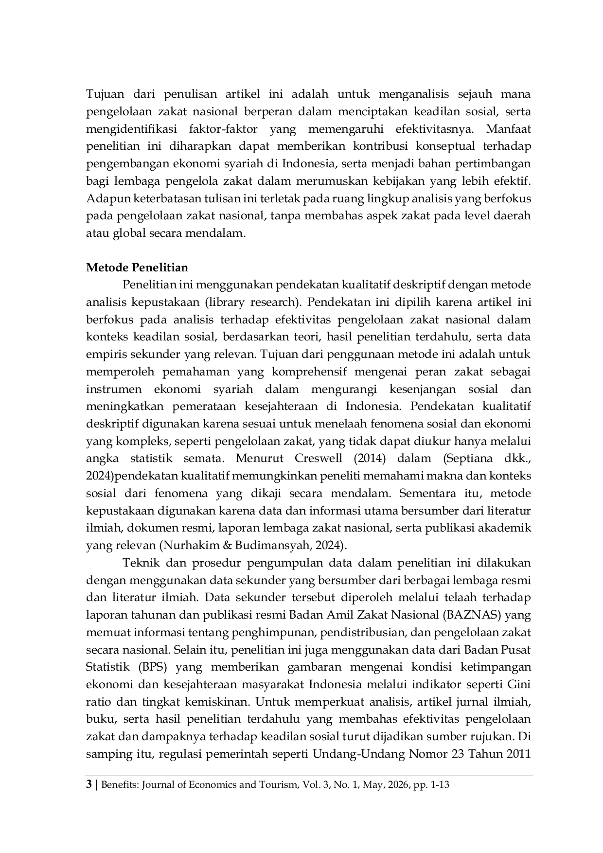 JURIS Efektivitas Pengelolaan Zakat Nasional Analisis Dampak Pendistribusian Zakat Terhadap Keadilan Sosial di Indonesia