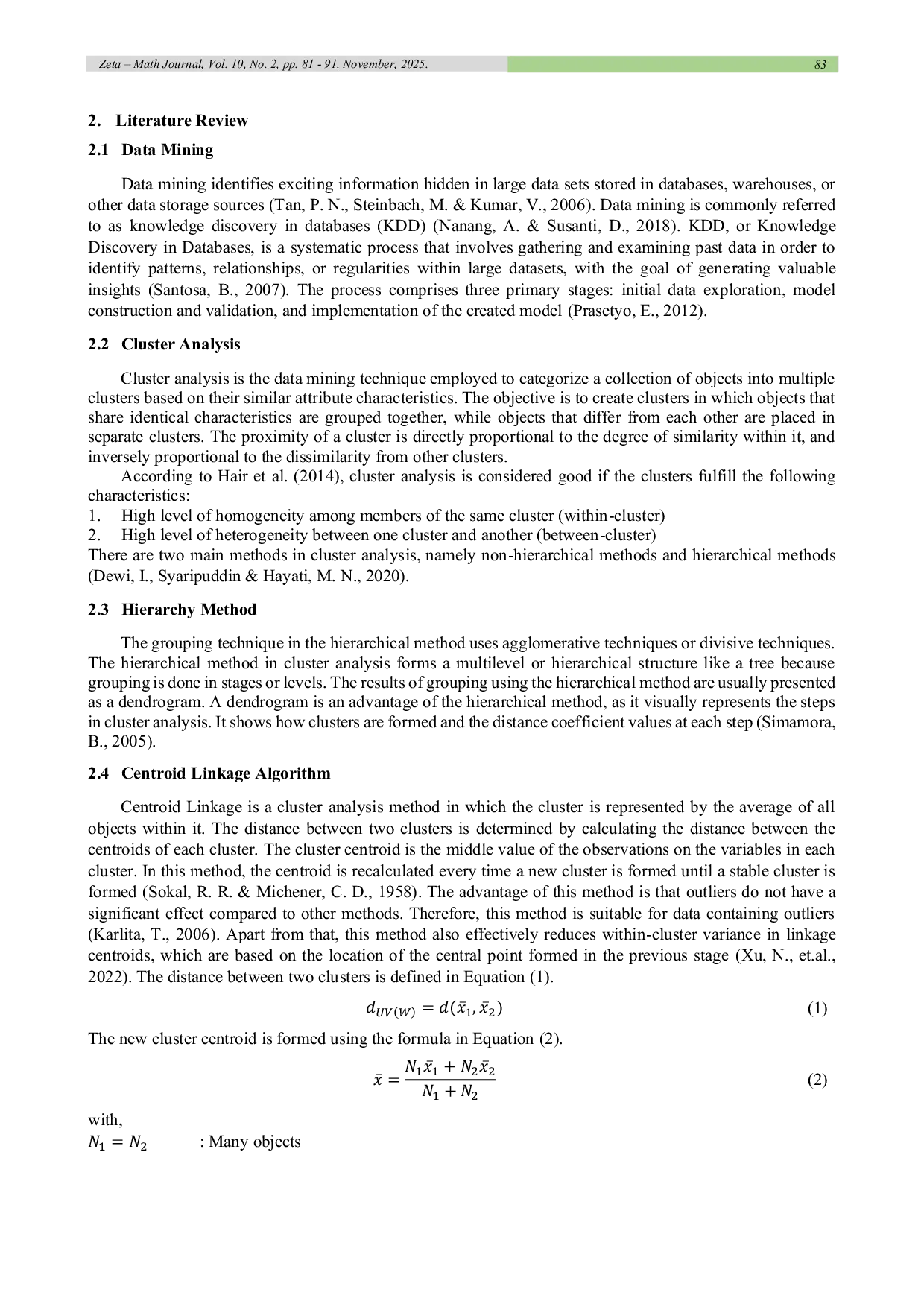 JURIS A District City Profiling Based on Poverty Indicators in East Nusa Tenggara Using the Centroid Linkage Algorithm