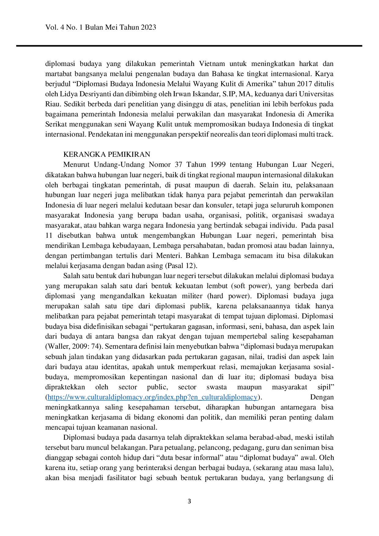 JURIS Diplomasi Budaya Indonesia di Thailand