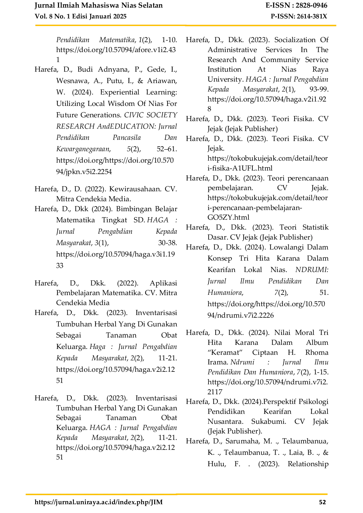 JURIS Pengaruh Gaya Kepemimpinan Terhadap Semangat Kerja Pegawai Di Kantor Camat Idanotae Kabupaten Nias Selatan