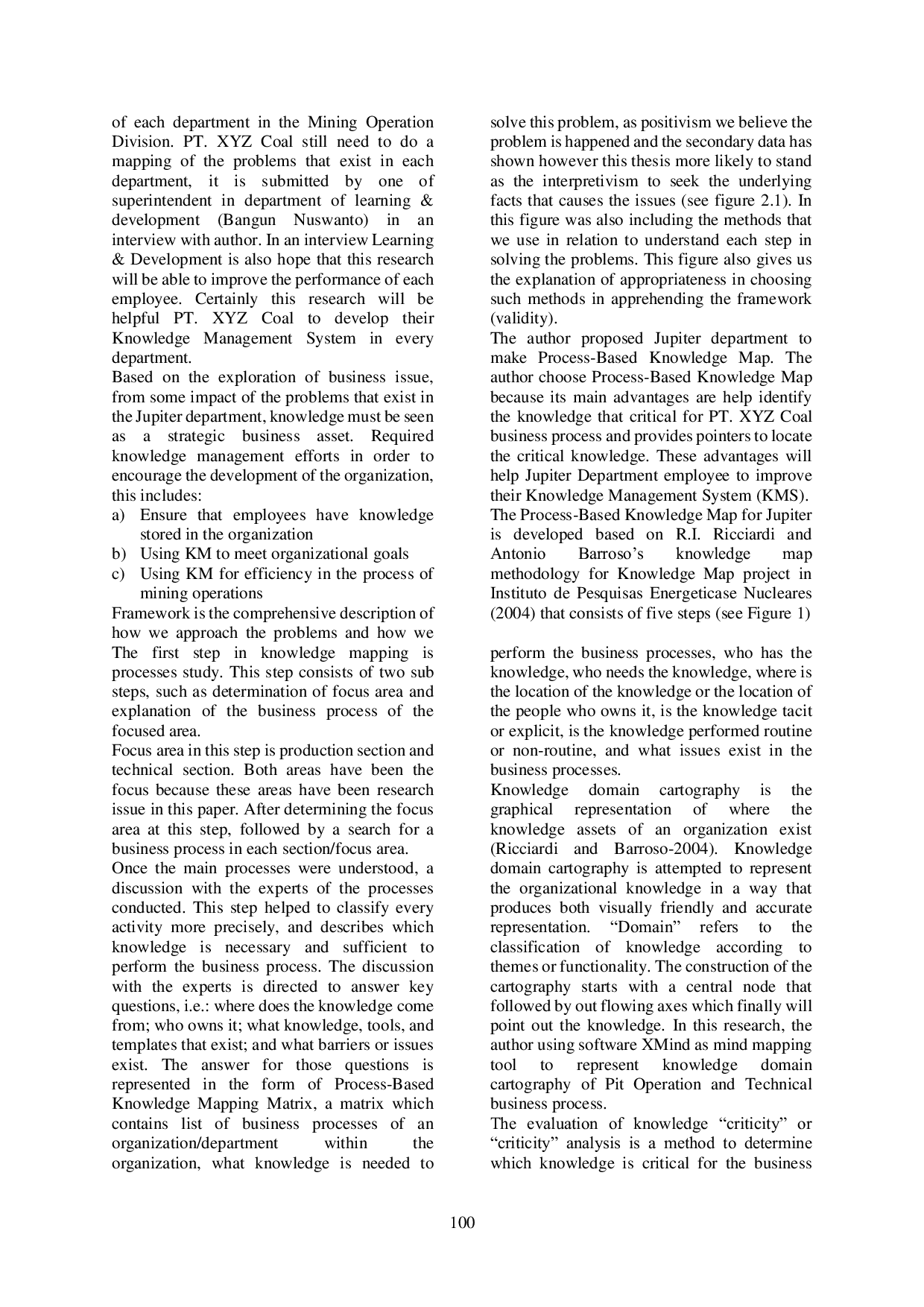 JURIS English A CASE STUDY AT JUPITER DEPARTMENT PT XYZ COAL