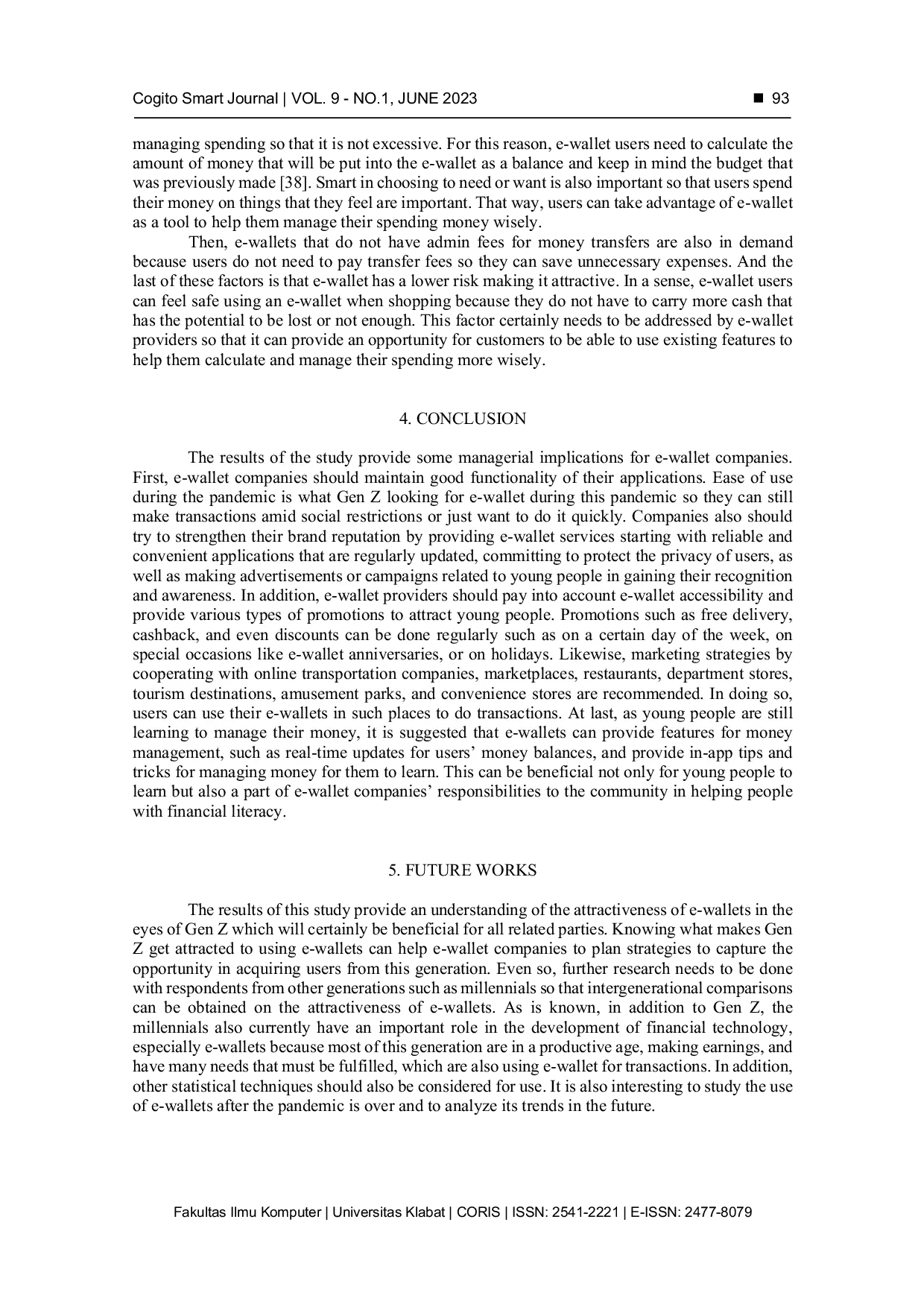 JURIS E Wallet Attractiveness among Generation Z during the COVID 19 Pandemic