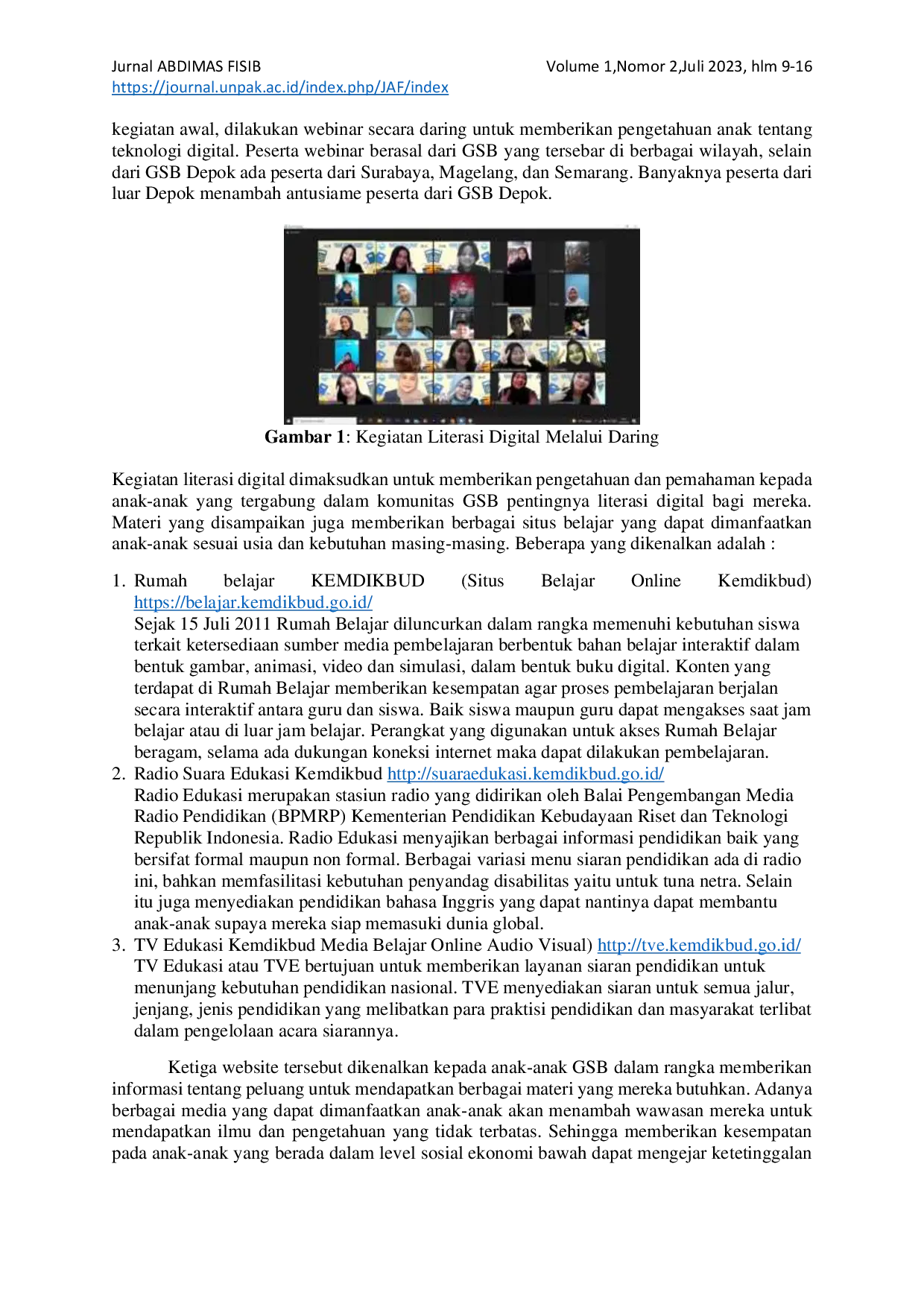 JURIS Literasi Digital Gerakan Suka Baca dalam Mewujudkan Generasi Indonesia Cakap Digital