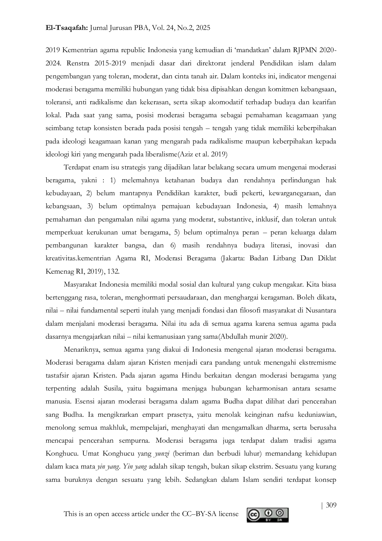 JURIS Strategi Penanaman Nilai Moderasi Beragama Studi Di Sekolah Menengah Atas Negeri 1 Mataram