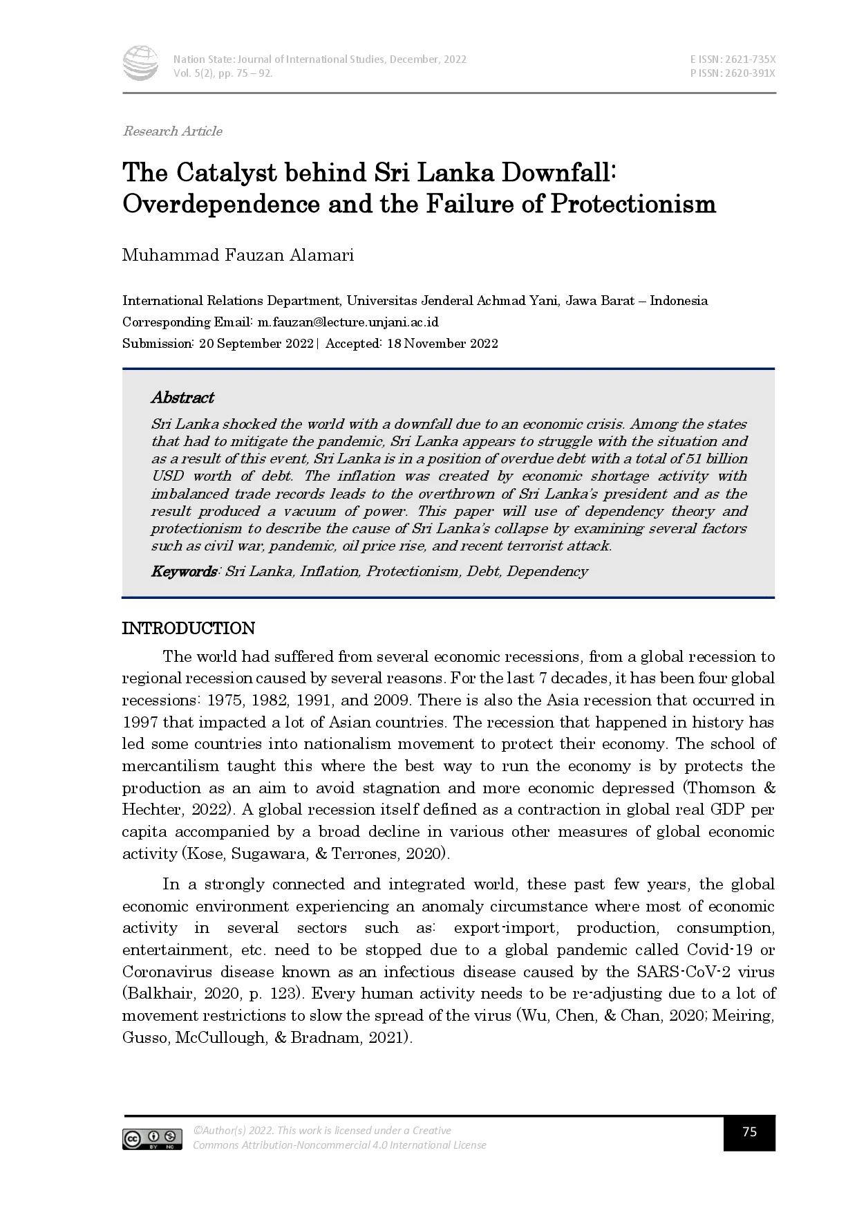 juris The Catalyst behind Sri Lanka Downfall Overdependence and the Failure of Protectionism