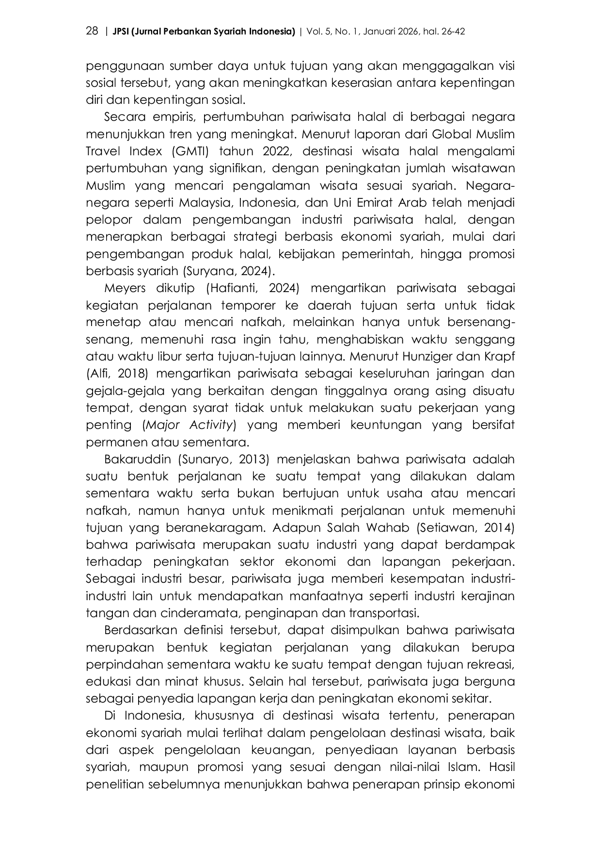 JURIS Peran Ekonomi Syariah dalam Mendorong Pariwisata Halal di Destinasi Wisata