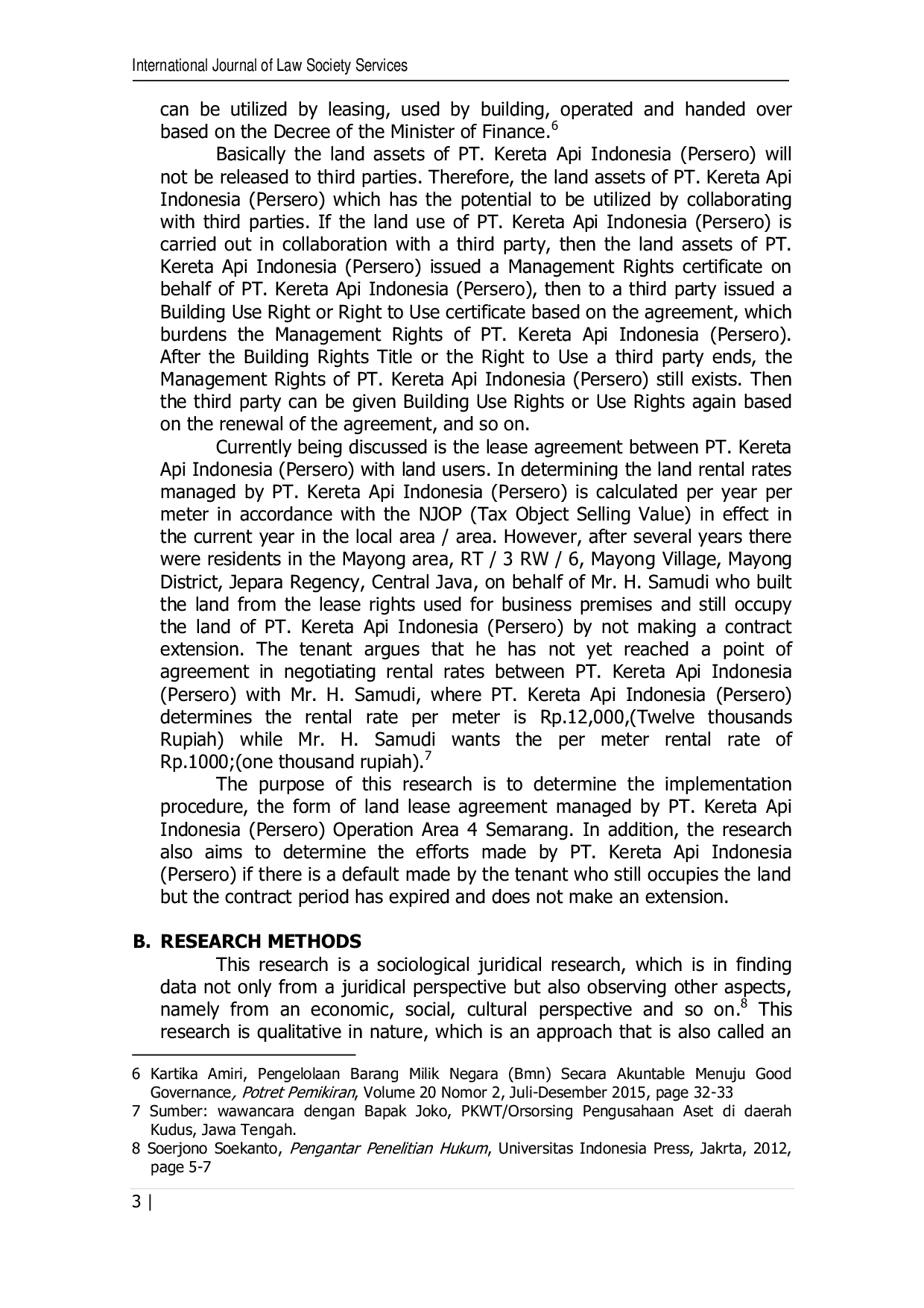 JURIS IMPLEMENTATION OF LAND LEASE AGREEMENT MANAGED BY PT INDONESIAN RAILWAYS IN THE OPERATING AREA 4 SEMARANG