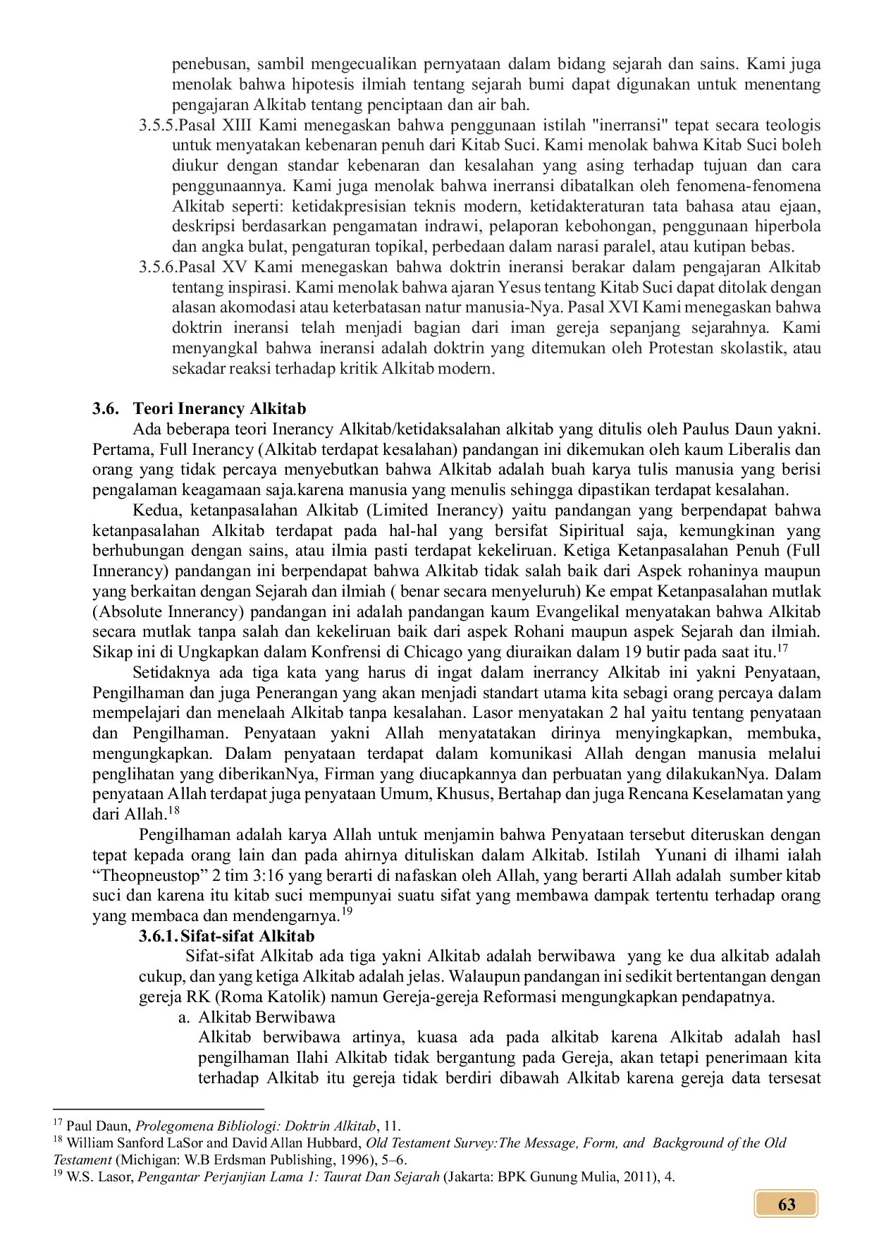 JURIS Ineransi Alkitab dan Korelasinya dalam Pendidikan Agama Kristen di Keluarga