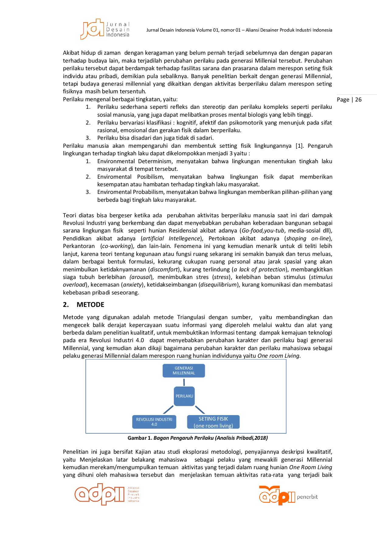 JURIS Pengaruh Perilaku Budaya Generasi Milleniial Menghadapi Revolusi Industri Terhadap Ruang Hunian Pribadi Dengan Studi Kasus One Room Living Mahasiswa