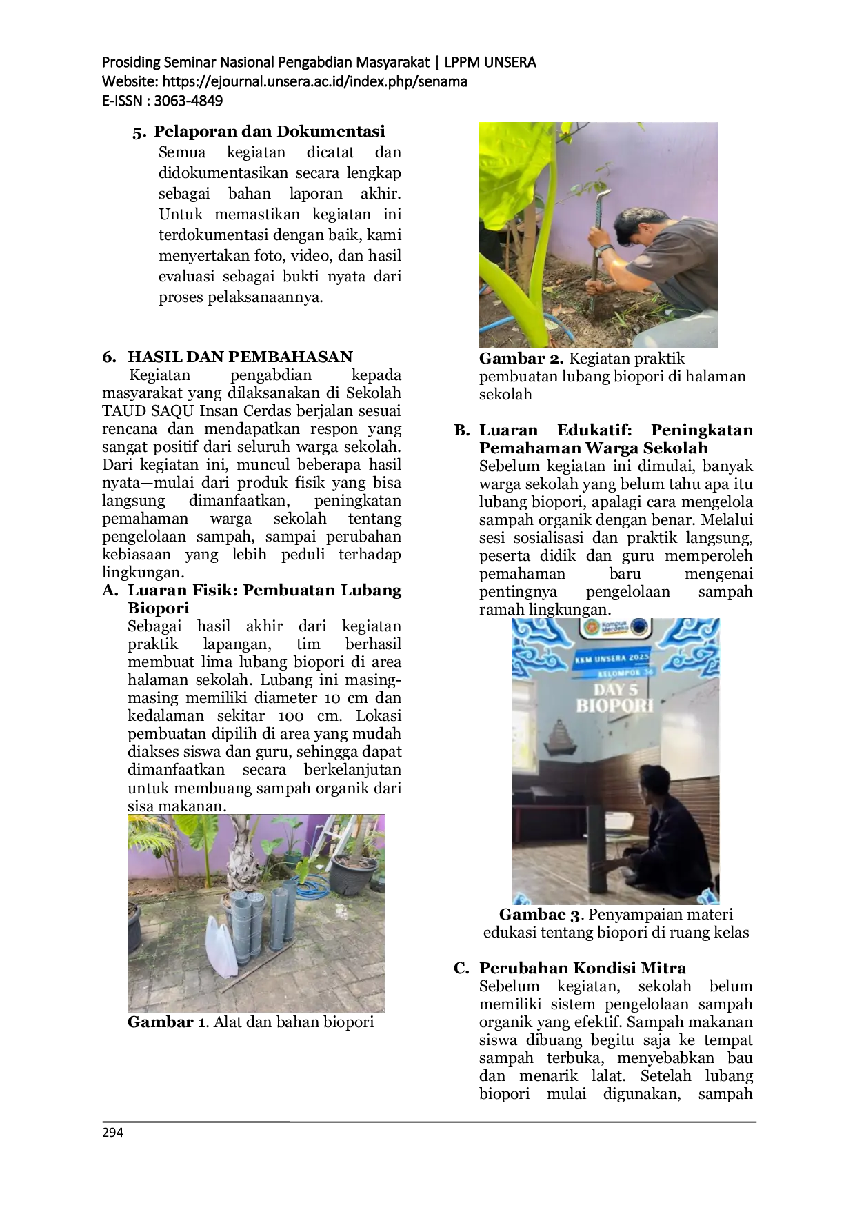 JURIS Sekolah Bebas Makanan Ultra Proses Olah Sampah Organik Jadi Solusi Lingkungan dengan Biopori