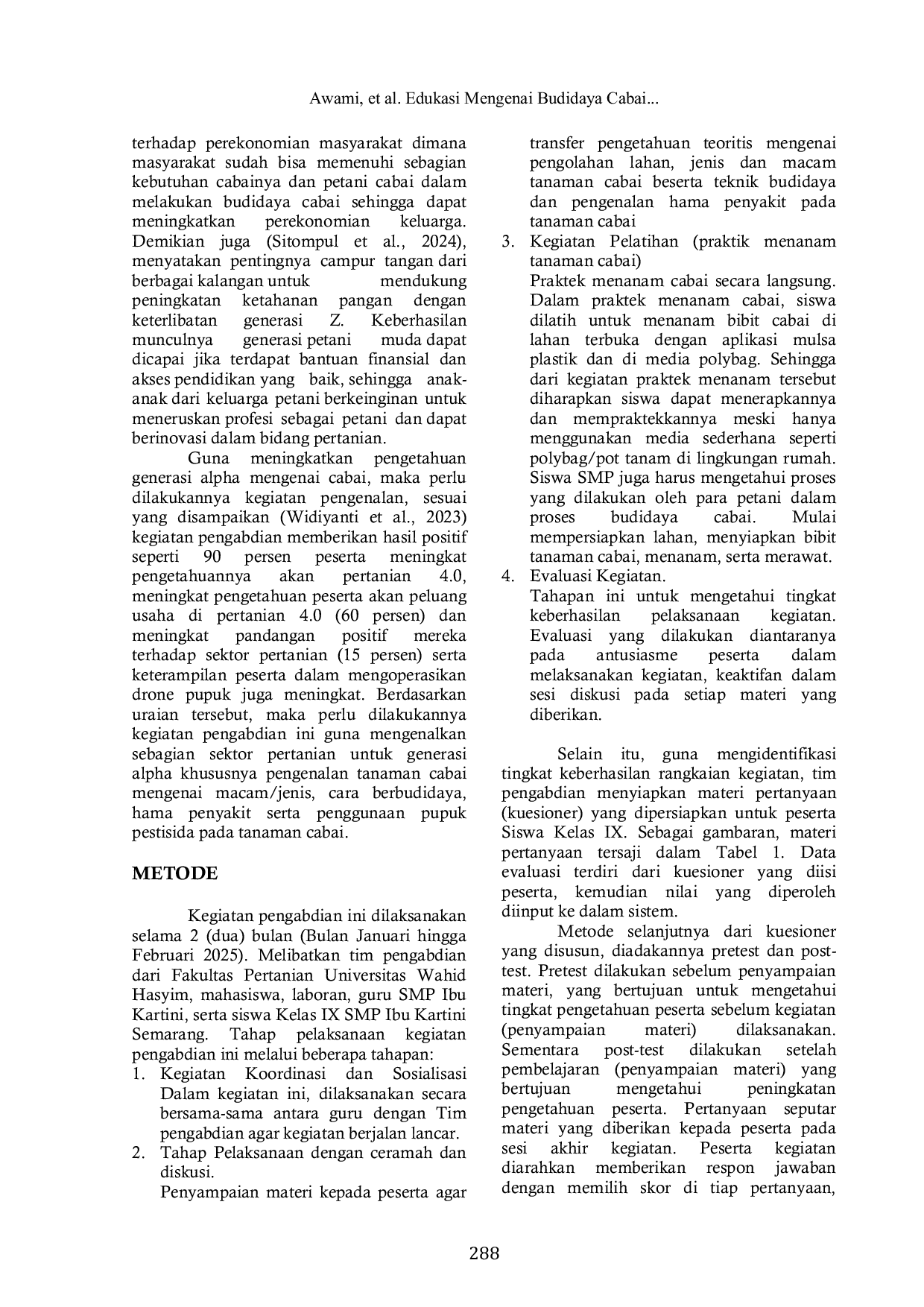 JURIS Edukasi Mengenai Budidaya Cabai Kepada Generasi Alpha