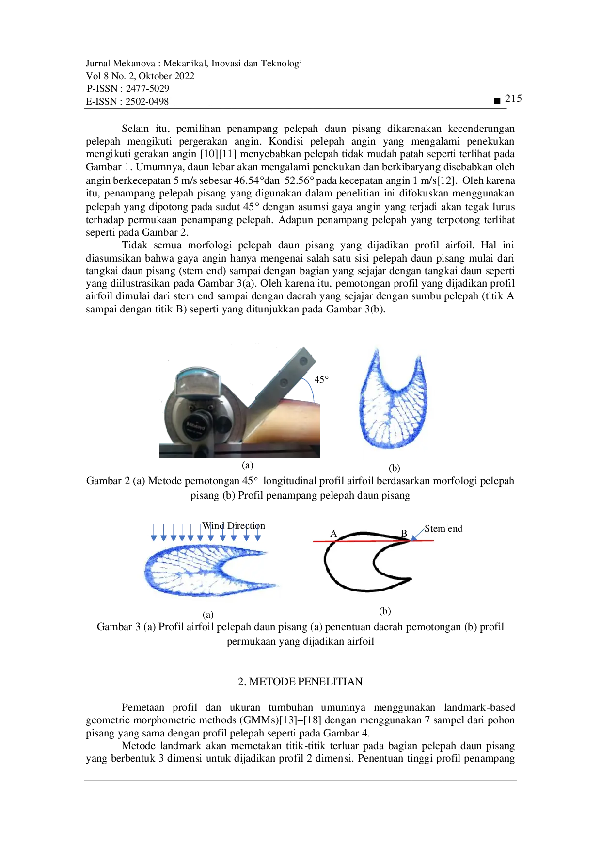 JURIS Geometric Morphometric Banana Leaf Midrib as Wind Turbine Airfoil Profile