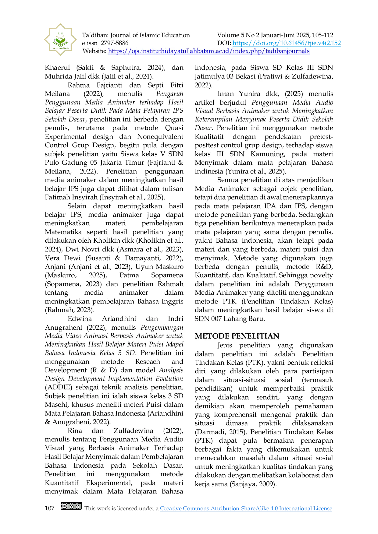 JURIS Media Animaker dalam Meningkatkan Hasil Belajar Bahasa Indonesia Siswa Sekolah Dasar