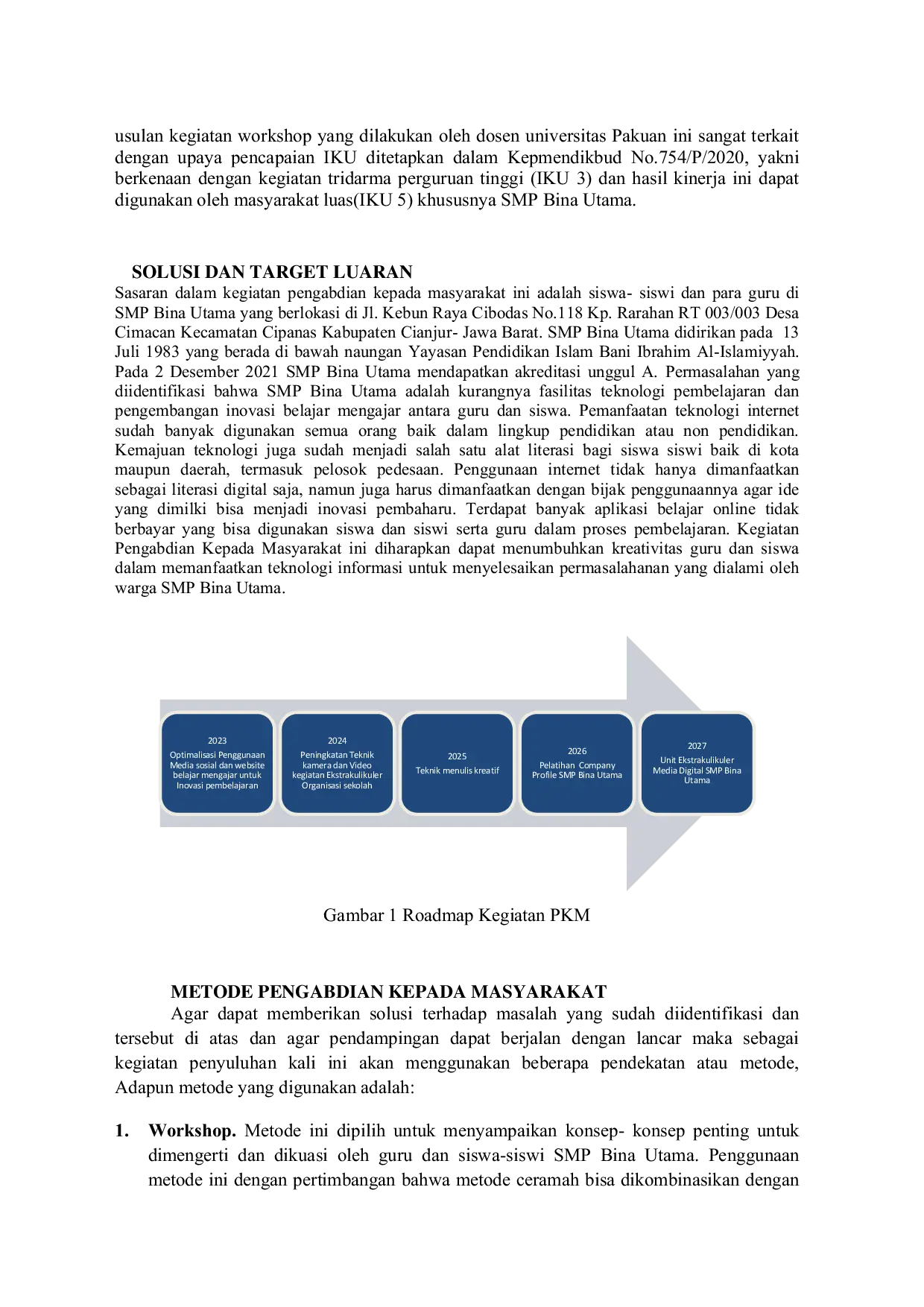 JURIS Pemanfaatan Literasi Digital Dalam Menumbuhkan Kesadaran Inovasi Di SMP Bina Utama Di Desa Cimacan Cipanas Kabupaten Cianjur