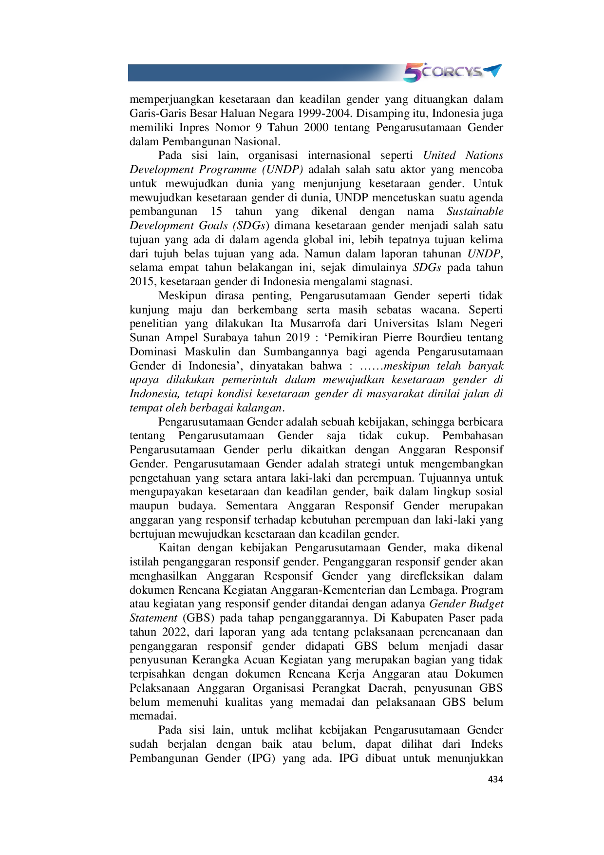 JURIS Akuntabilitas Kebijakan Pengarusutamaan Gender di Kabupaten Paser