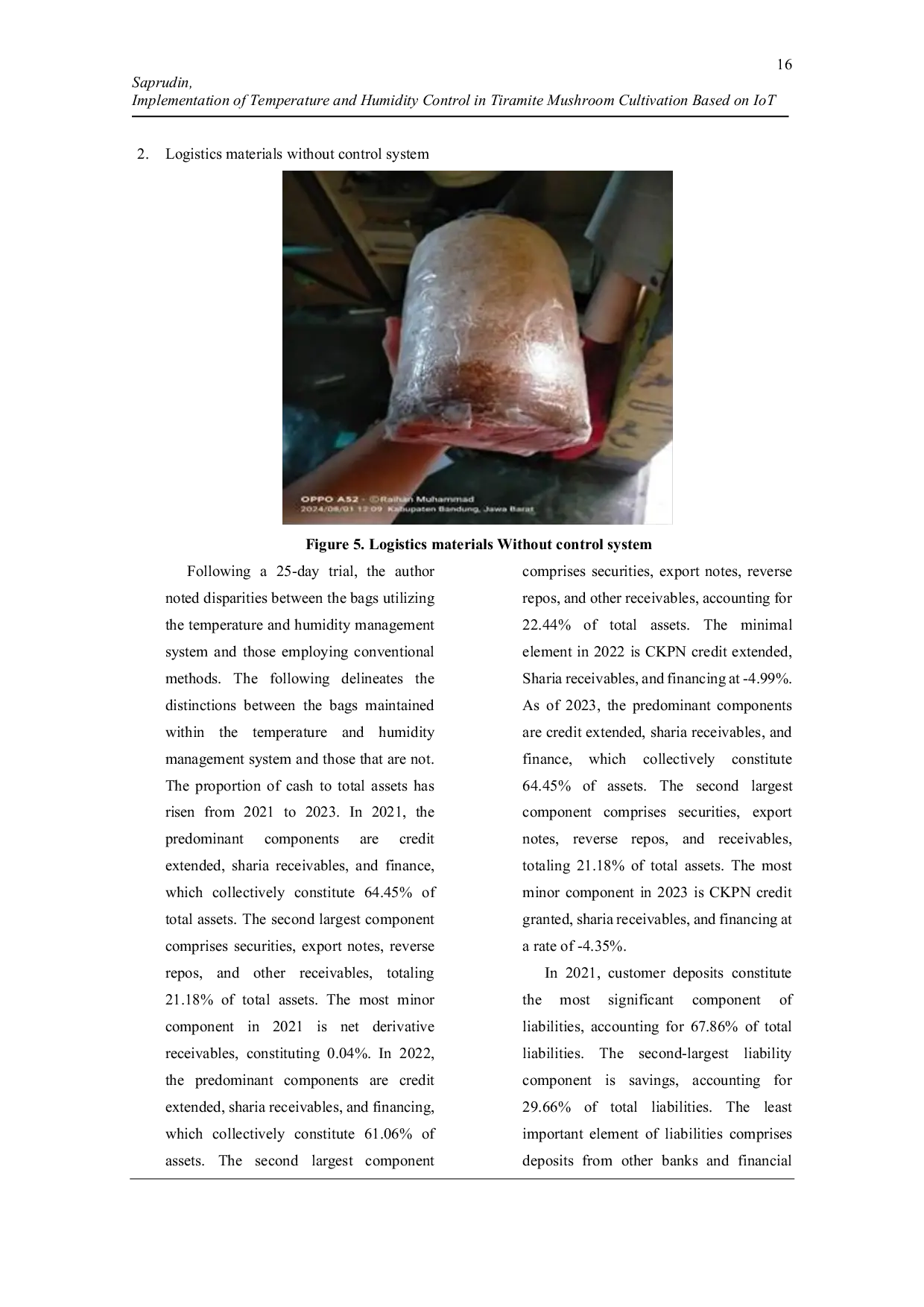 JURIS Implementation Of Temperature And Humidity Control In Tiramite Mushroom Cultivation Based On Iot