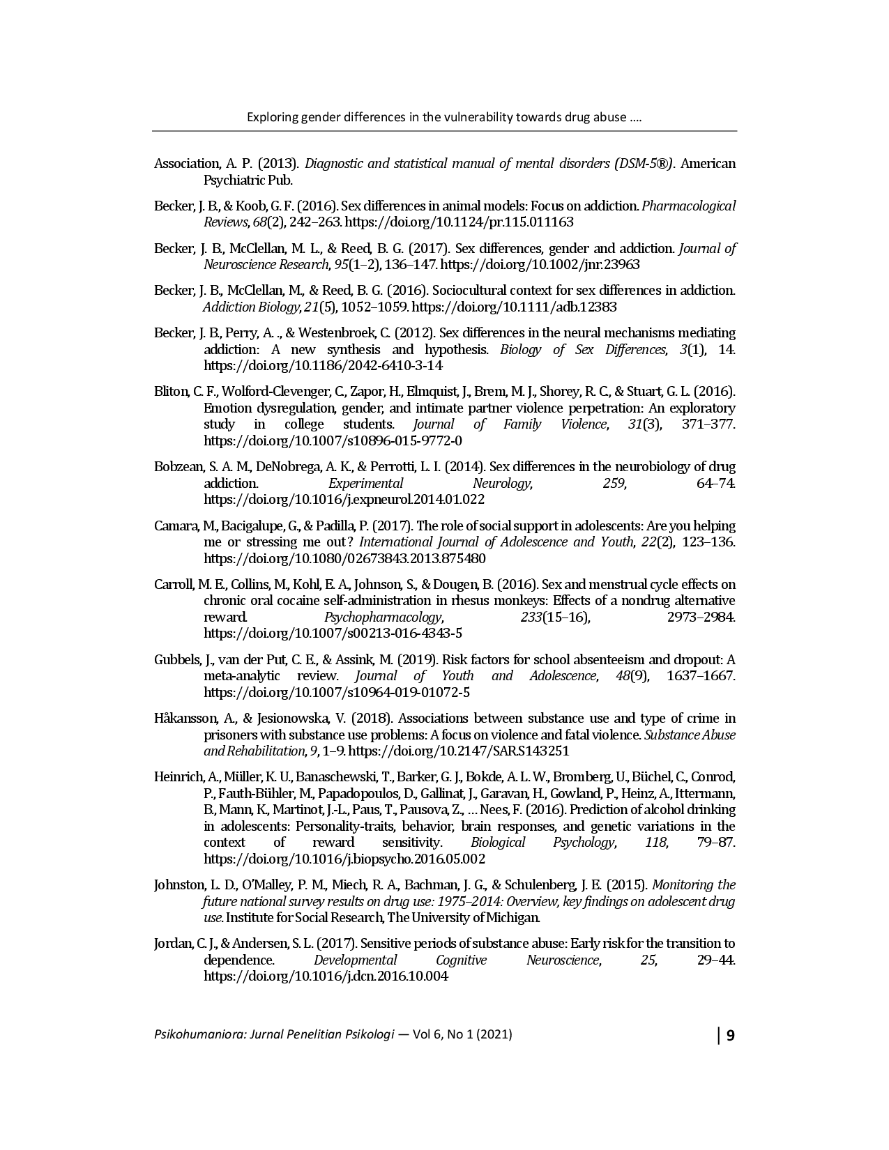 juris Exploring gender differences in the vulnerability towards drug abuse among adolescents in Malaysia