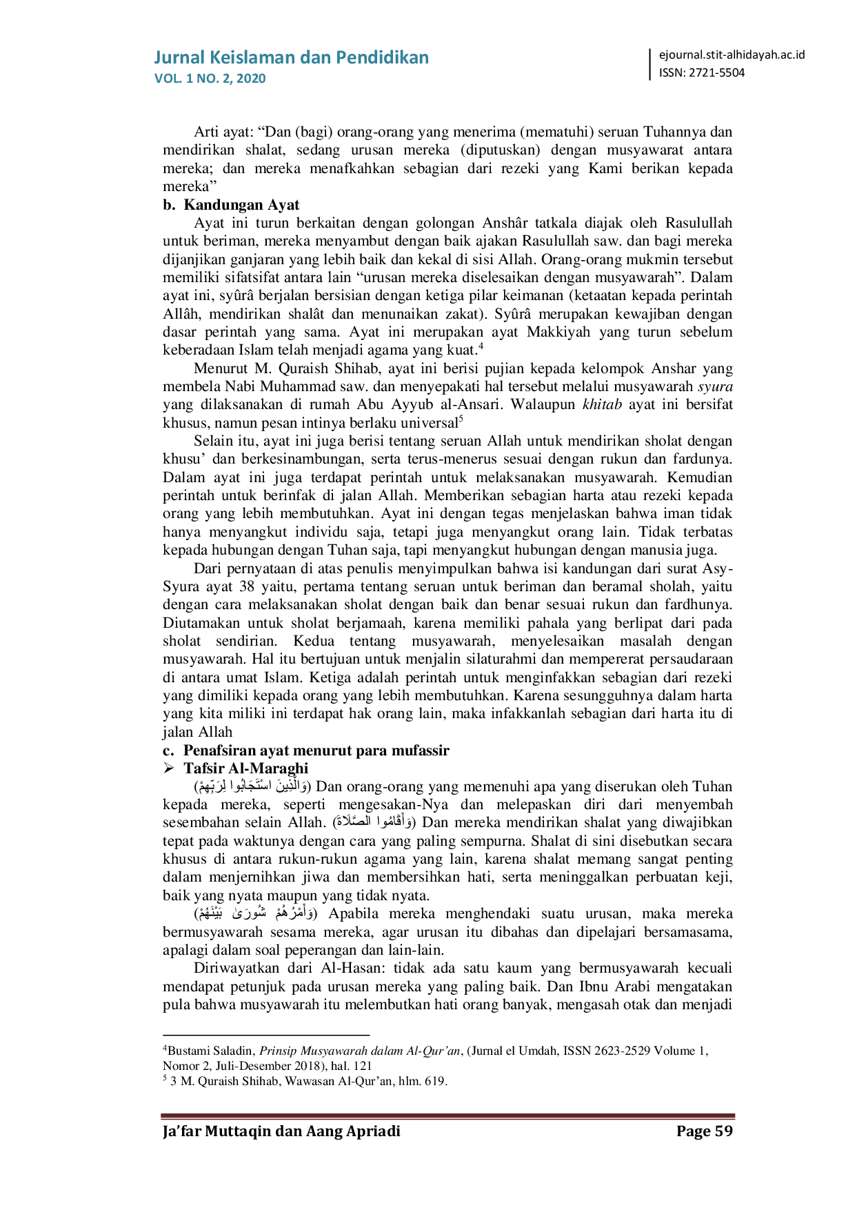 JURIS Syura Atau Musyawarah Dalam Perspektif Al Qur an