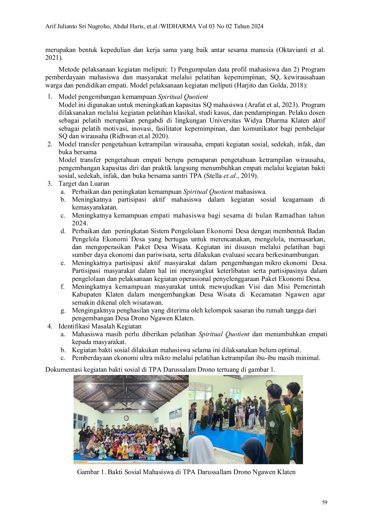 JURIS Bakti Sosial Ramadhan dan Pendampingan Wirausaha Kepada Warga Sebagai Upaya Menumbuhkan Kecerdasan Spiritual